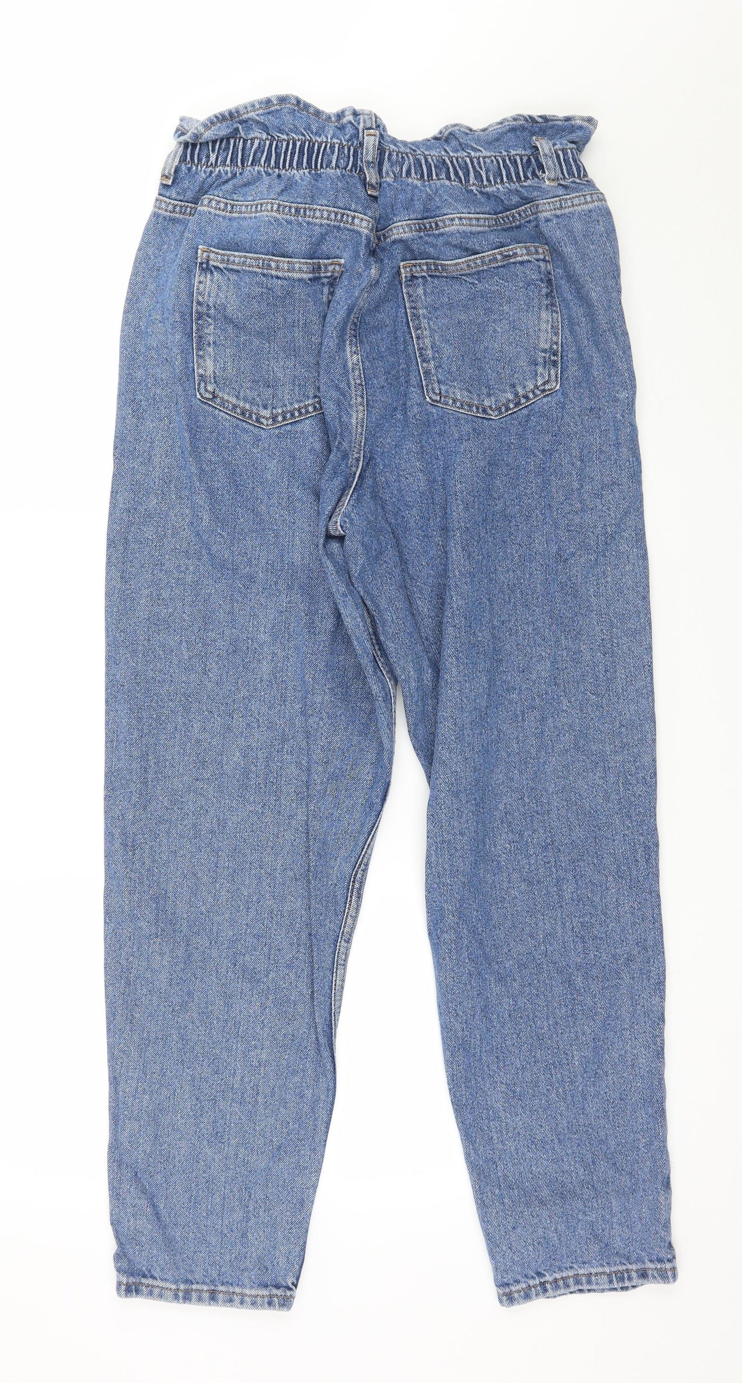 Denim & Co. Womens Blue  Denim Mom Jeans Size 14 L27 in