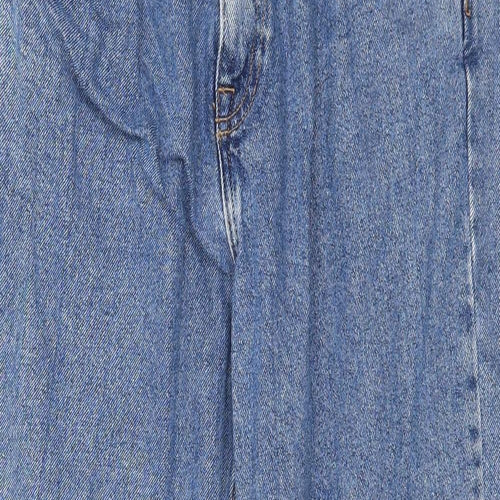 Denim & Co. Womens Blue  Denim Mom Jeans Size 14 L27 in