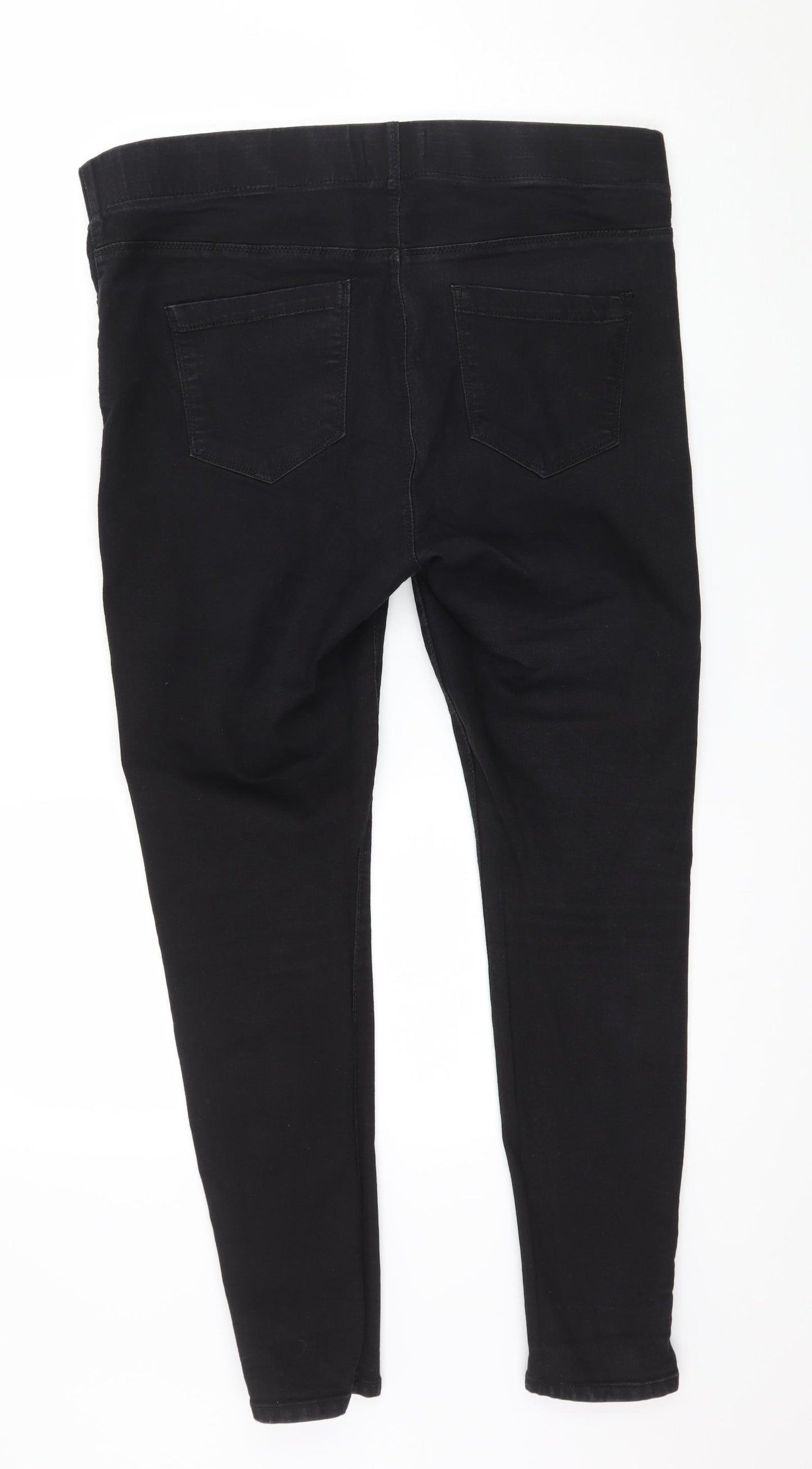 Denim & Co. Womens Black  Denim Jegging Jeans Size 16 L27 in