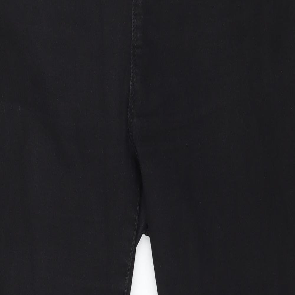 Denim & Co. Womens Black  Denim Jegging Jeans Size 16 L27 in