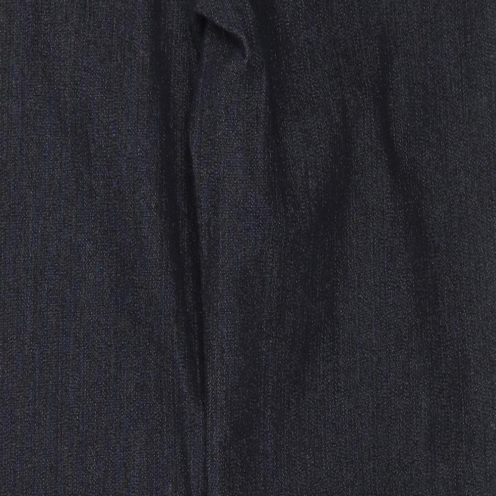 Marks and Spencer Womens Blue  Denim Straight Jeans Size 14 L30 in