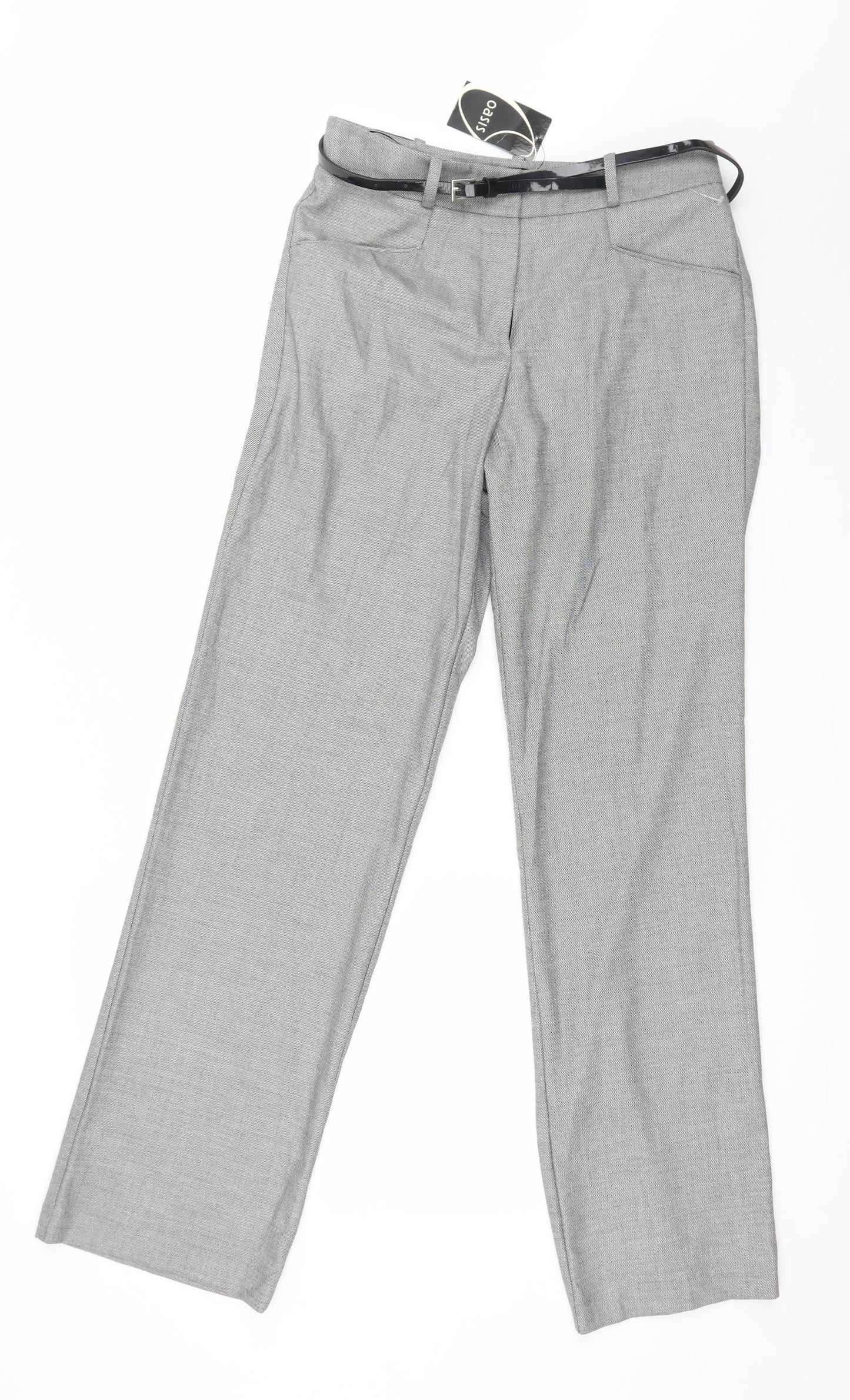 Oasis Womens Grey   Trousers  Size 8 L31 in