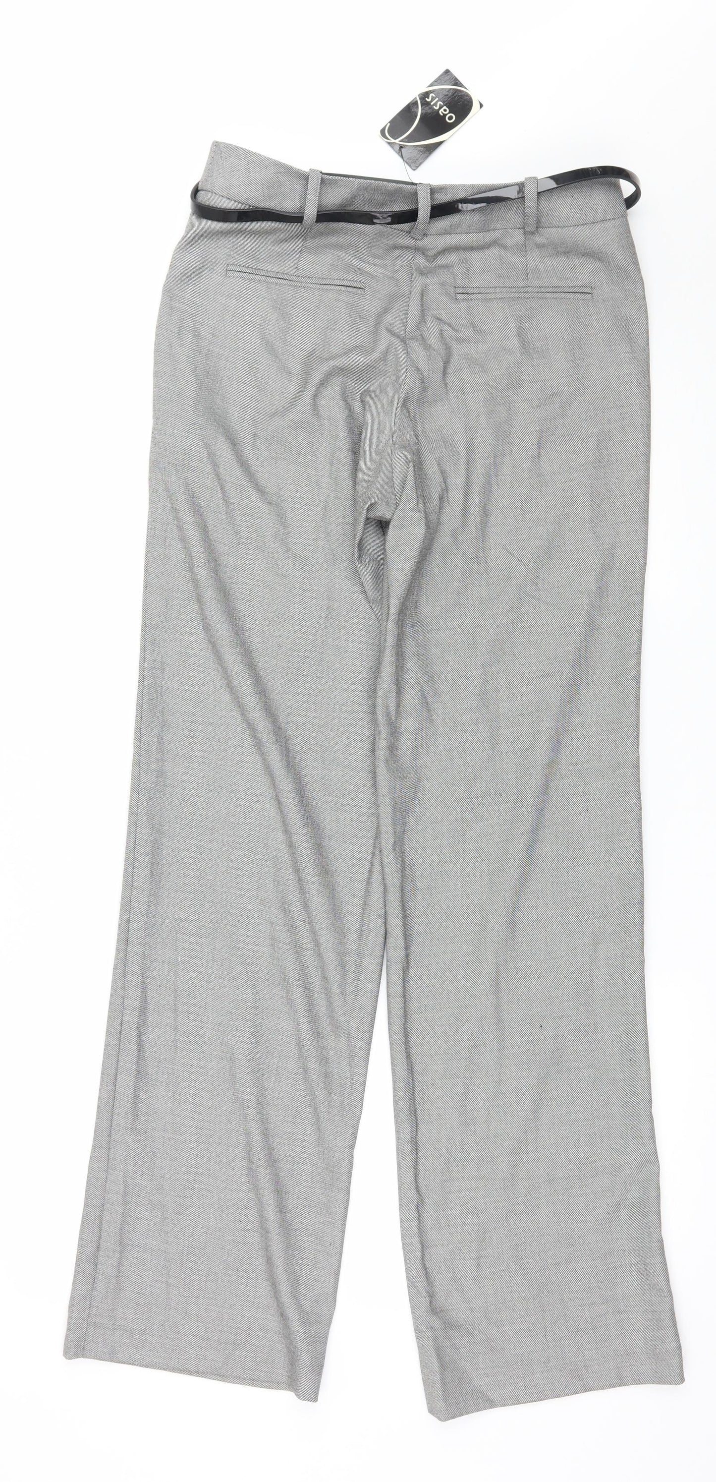 Oasis Womens Grey   Trousers  Size 8 L31 in