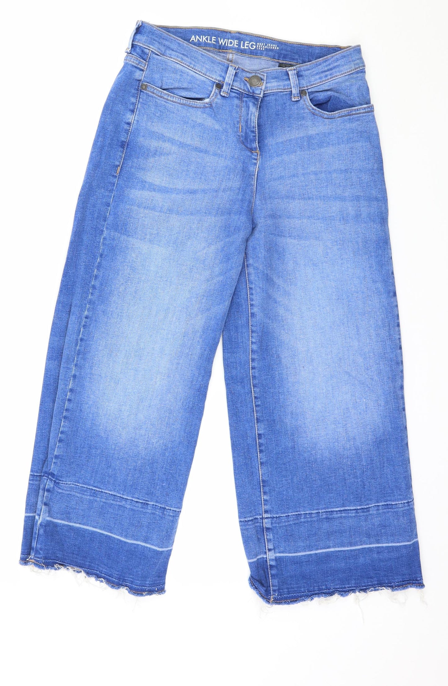 NEXT Womens Blue  Denim Cropped Jeans Size 8 L22 in