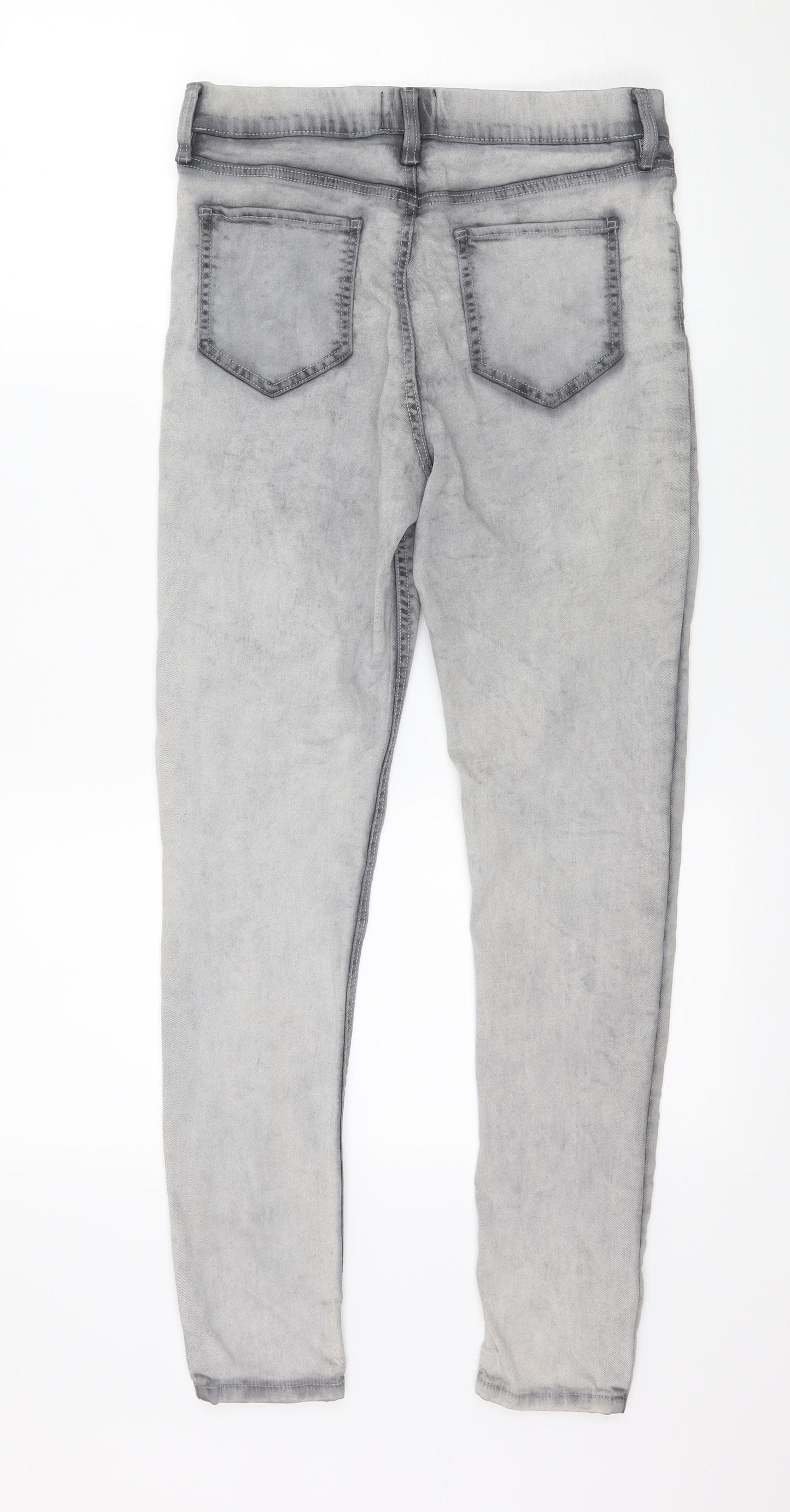 Preworn Womens Grey  Denim Jegging Jeans Size 30 in L27 in