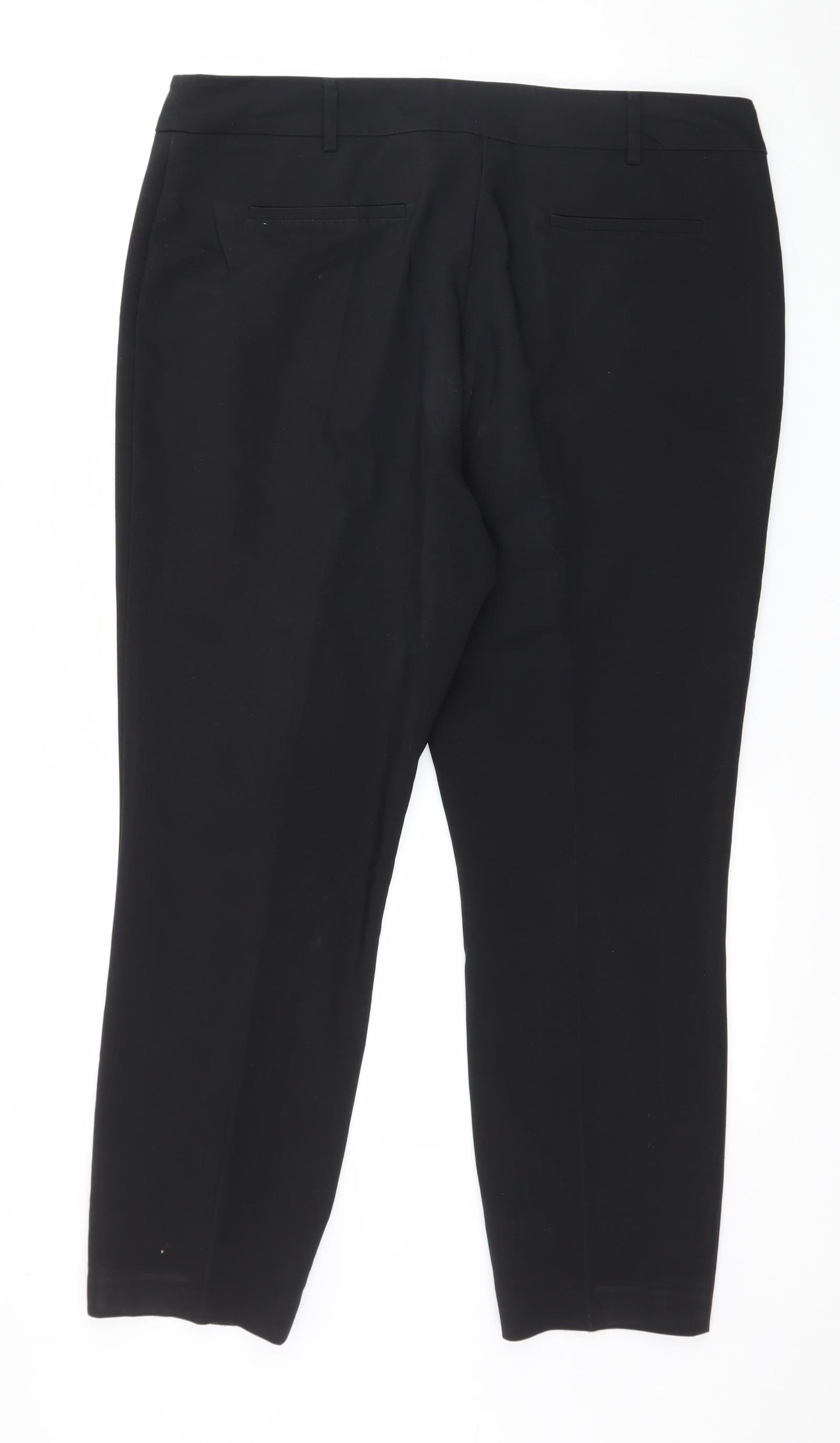 Papaya Womens Black   Trousers  Size 16 L26 in