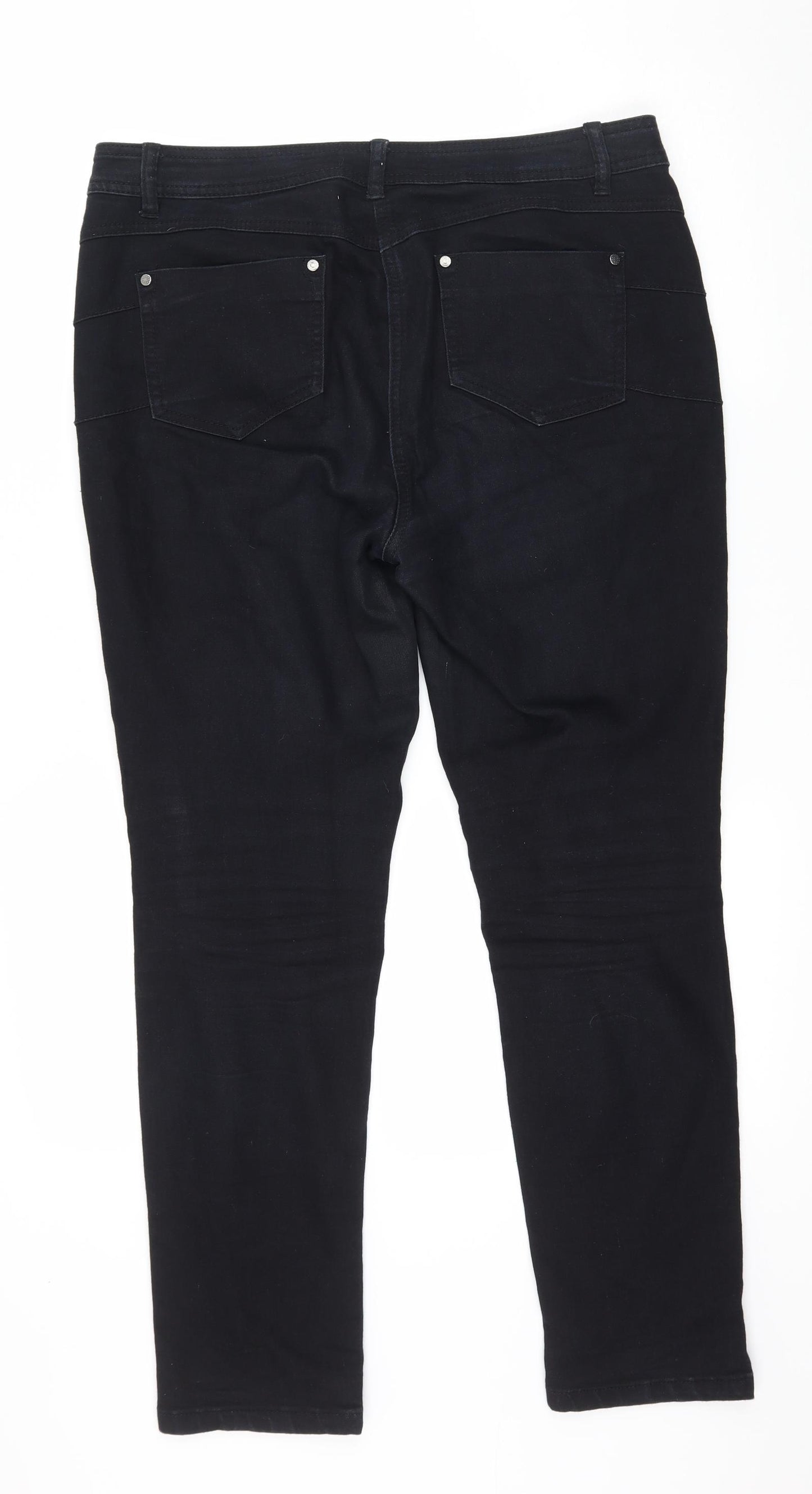 TU Womens Black  Denim Skinny Jeans Size 14 L29 in