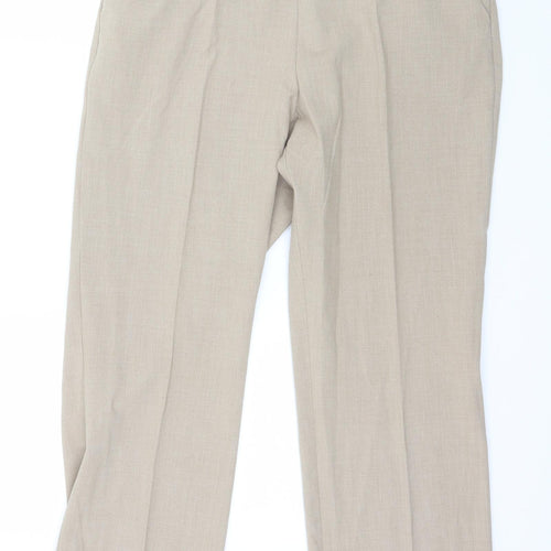 Marks and Spencer Womens Beige   Trousers  Size 12 L27 in