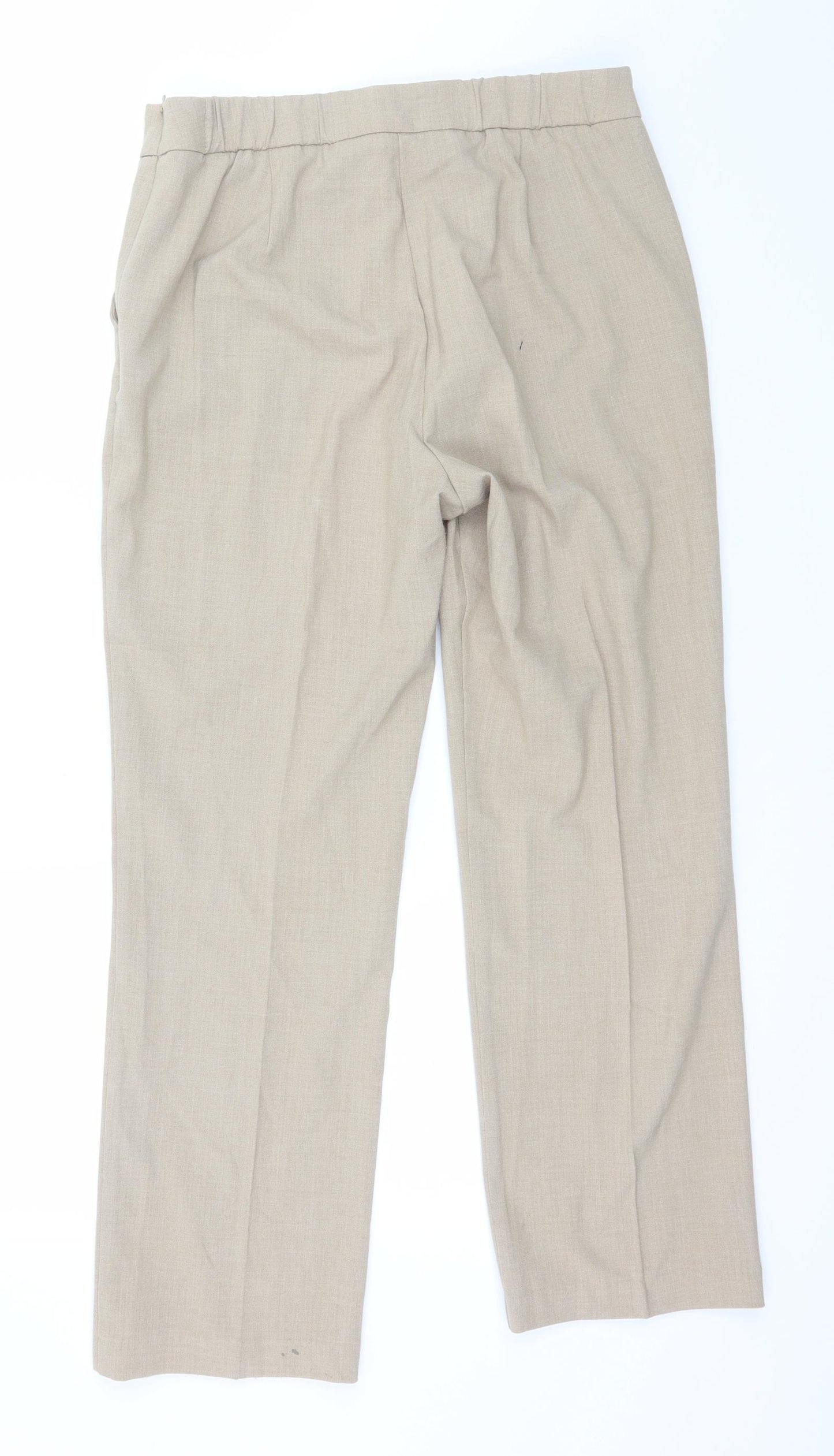 Marks and Spencer Womens Beige   Trousers  Size 12 L27 in