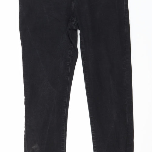 Denim & Co. Womens Black  Denim Skinny Jeans Size 12 L28 in