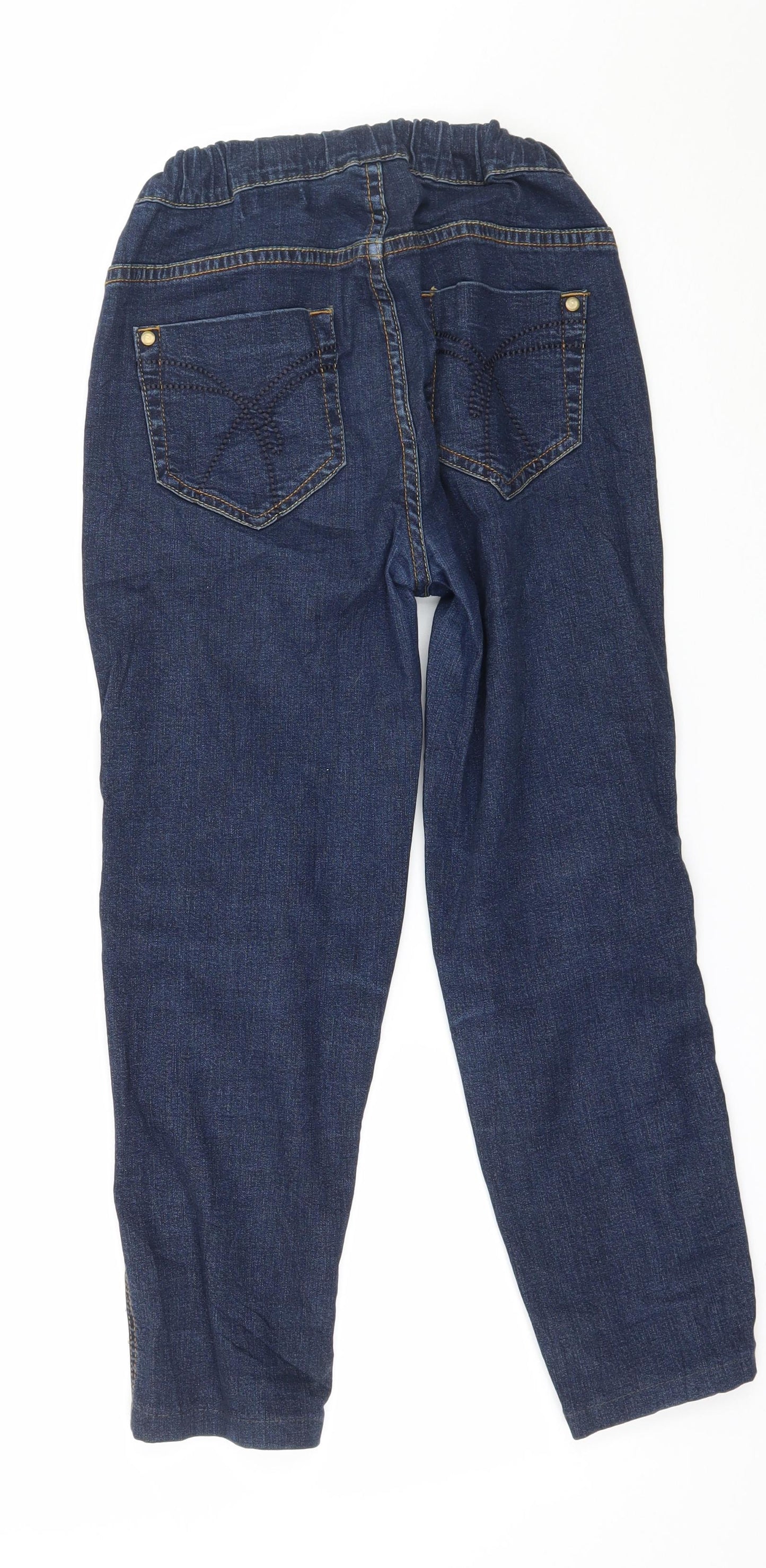 NEXT Womens Blue  Denim Cropped Jeans Size 12 L22 in