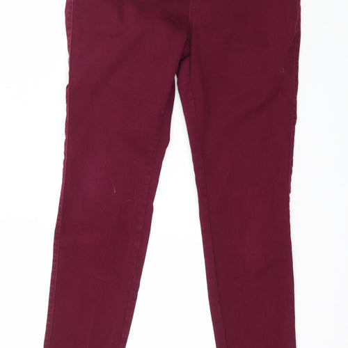 Denim & Co. Womens Purple  Denim Jegging Jeans Size 10 L28 in