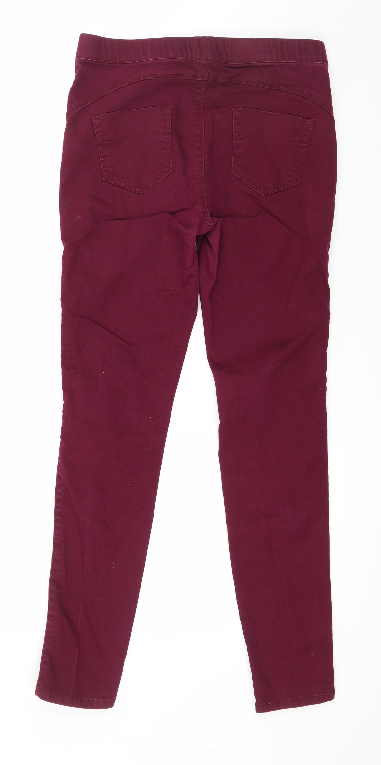 Denim & Co. Womens Purple  Denim Jegging Jeans Size 10 L28 in