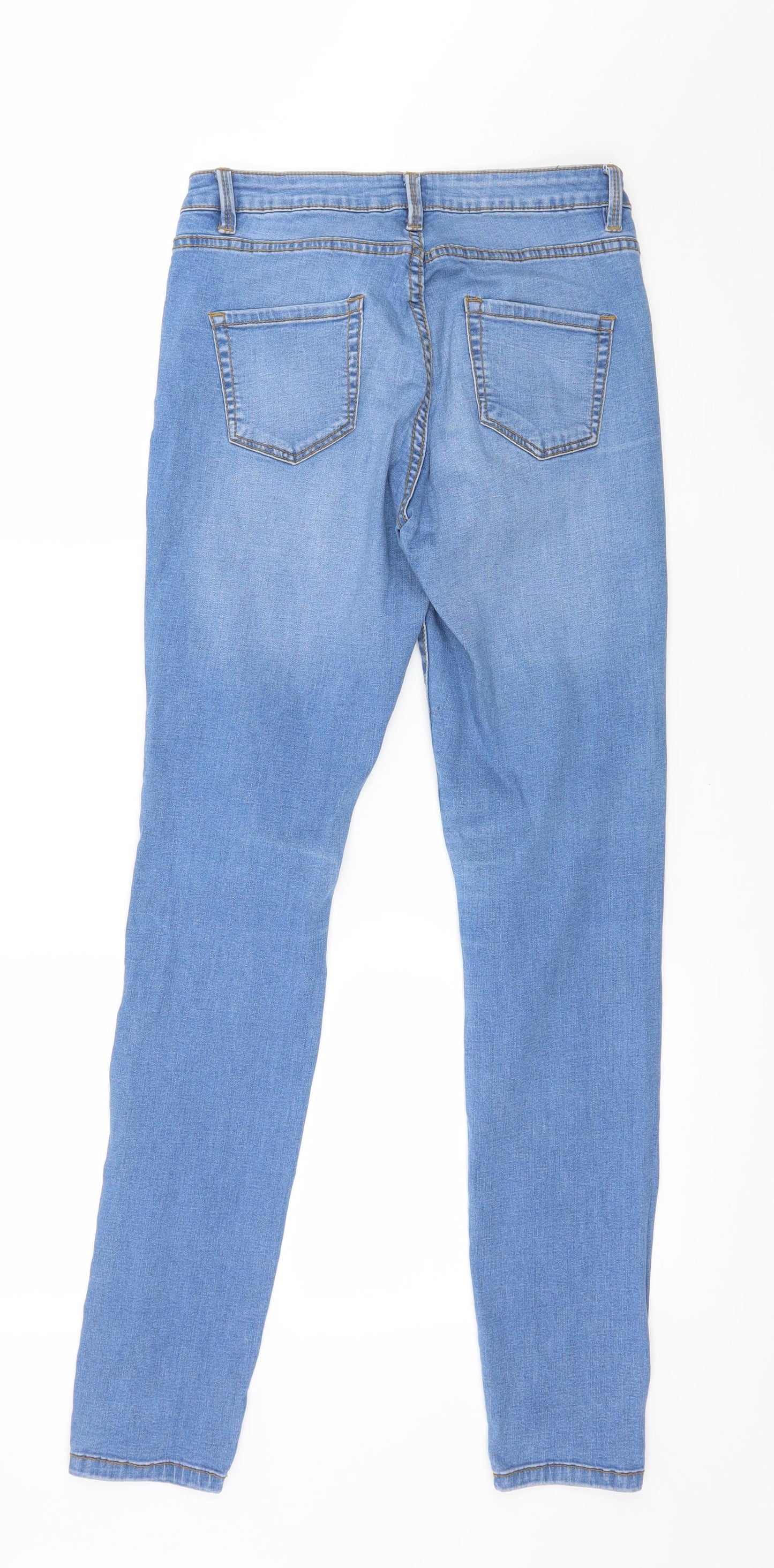 Denim & Co. Womens Blue  Denim Skinny Jeans Size 8 L29 in