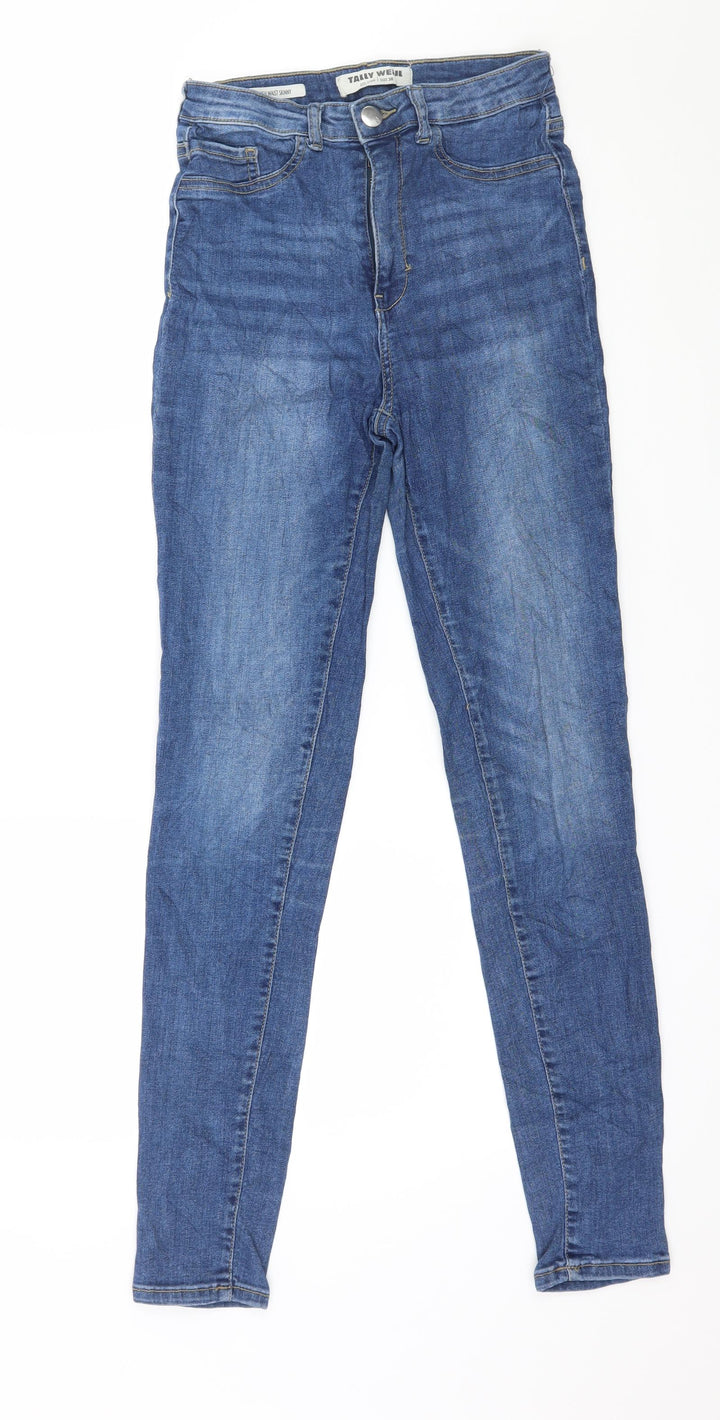 TALLY WEiJL Womens Blue  Denim Skinny Jeans Size 10 L29 in