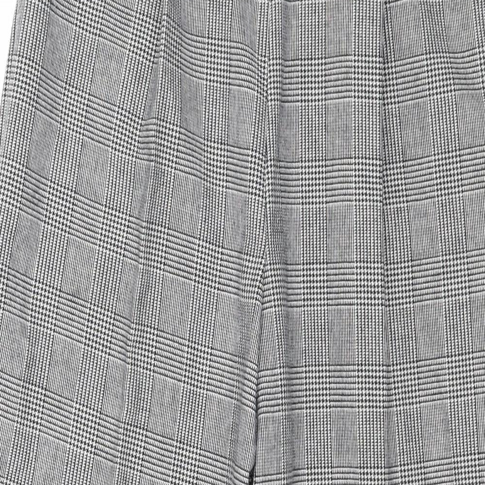 St Michael Womens Blue Check  Trousers  Size 14 L26 in