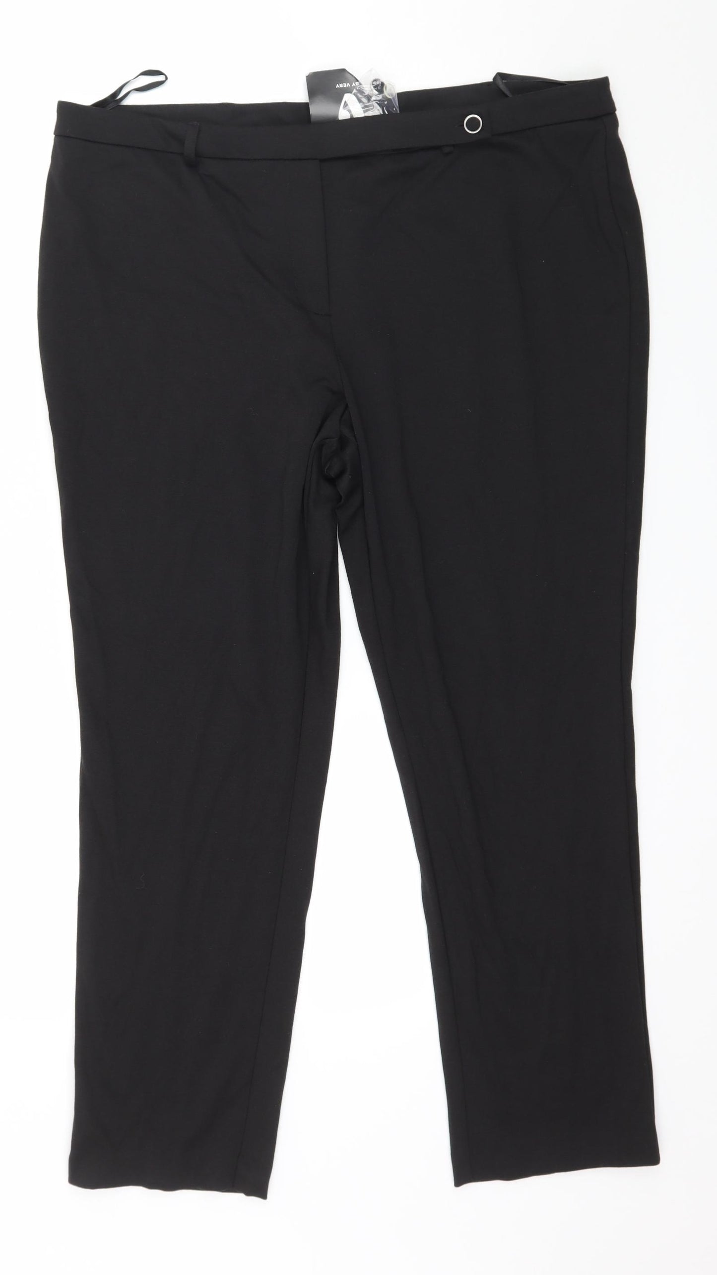 Very Womens Black   Trousers  Size 18 L25 in