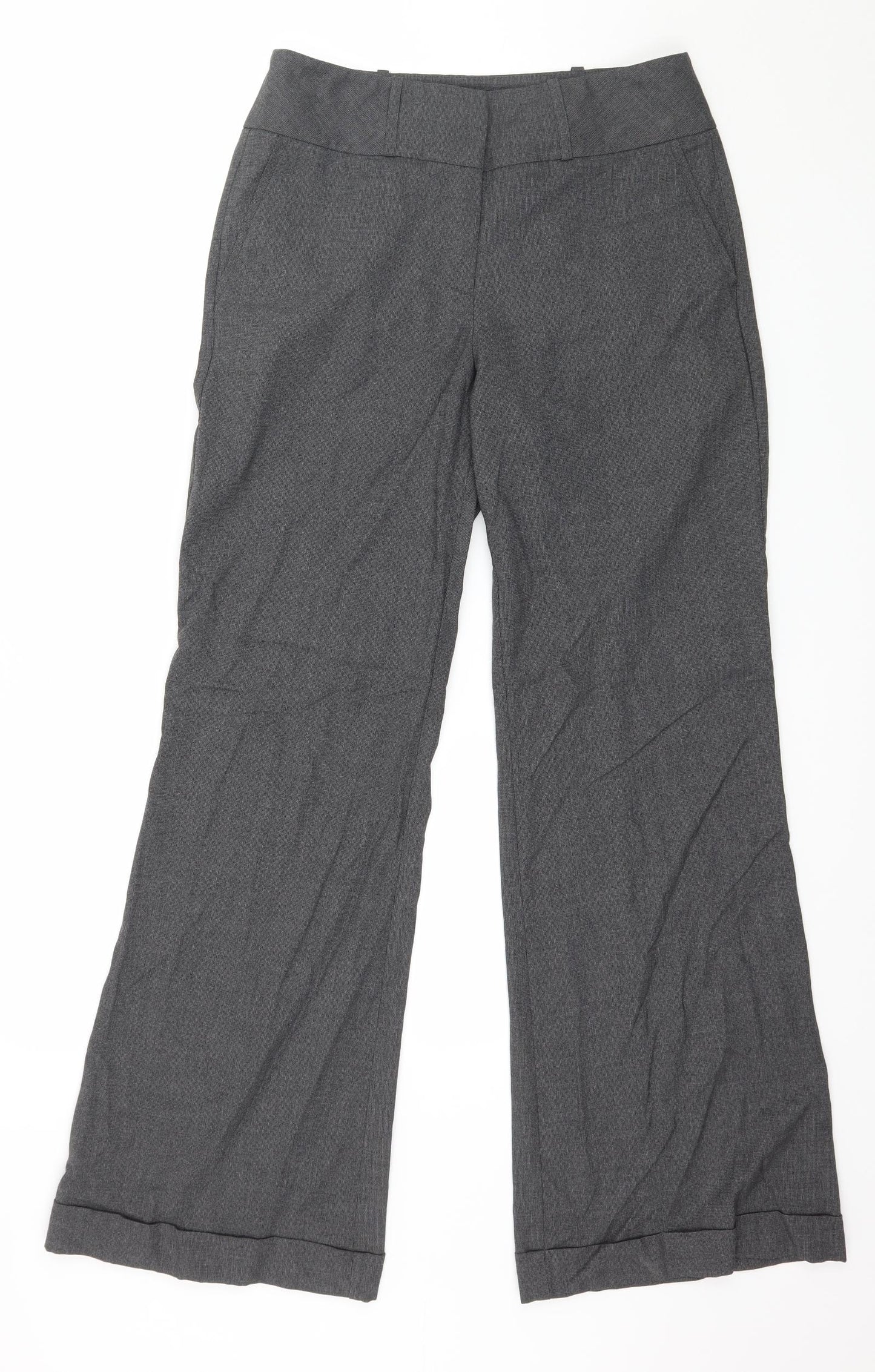 Oasis Womens Grey   Trousers  Size 10 L30 in