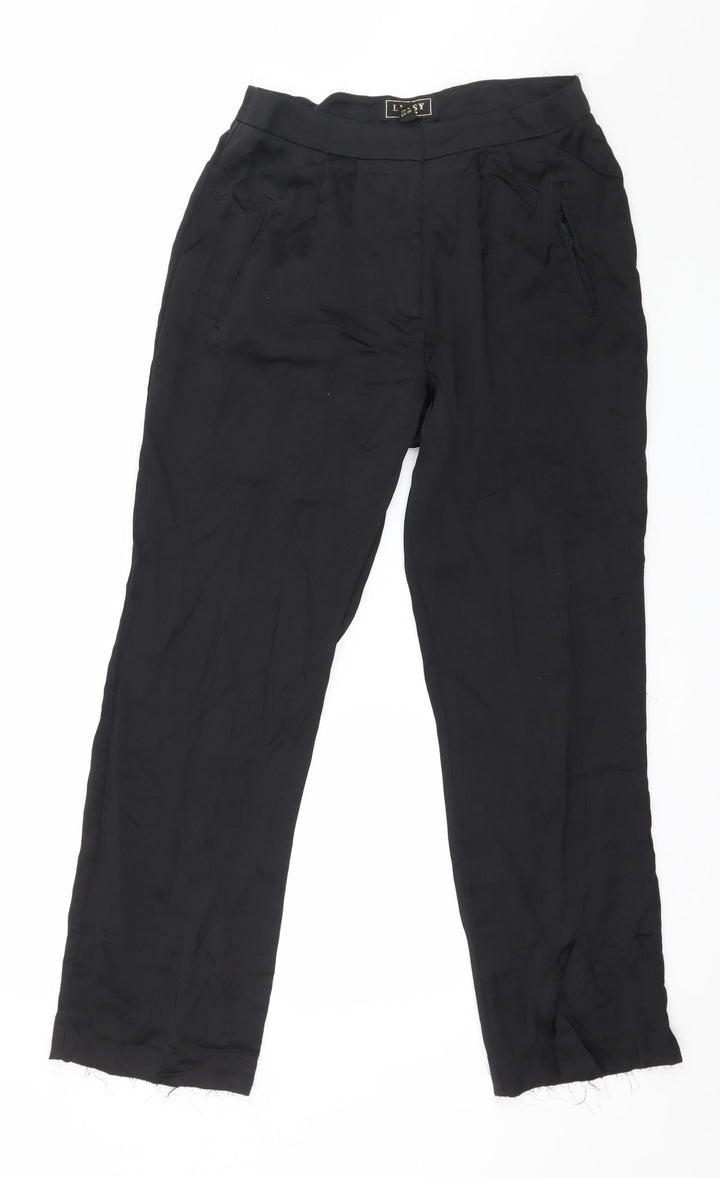 Lipsy Womens Black Trousers Size 10 L27 in
