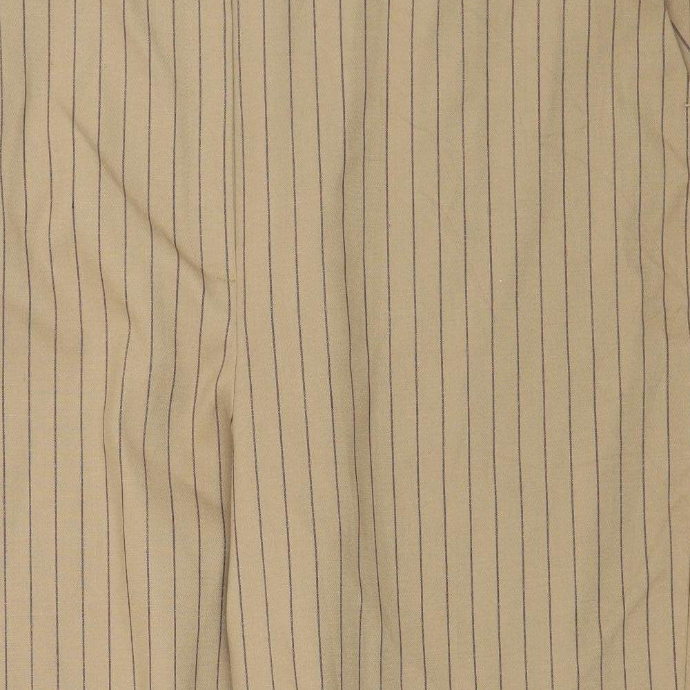 Autograph Womens Brown Striped  Trousers  Size 24 L28 in