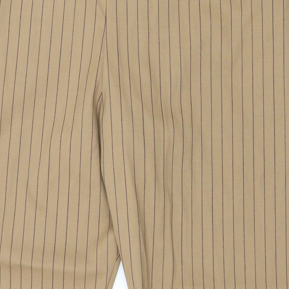 Autograph Womens Brown Striped  Trousers  Size 24 L28 in