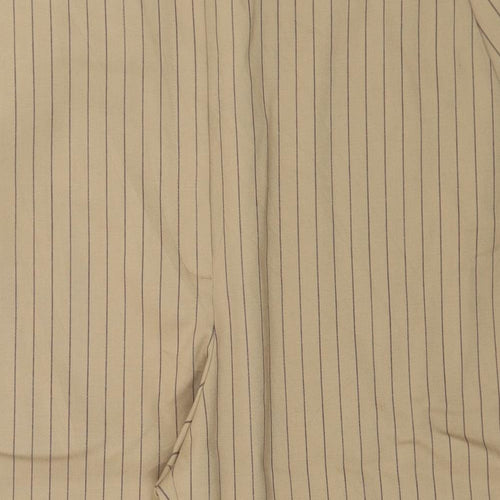 Autograph Womens Brown Striped  Trousers  Size 24 in L27 in