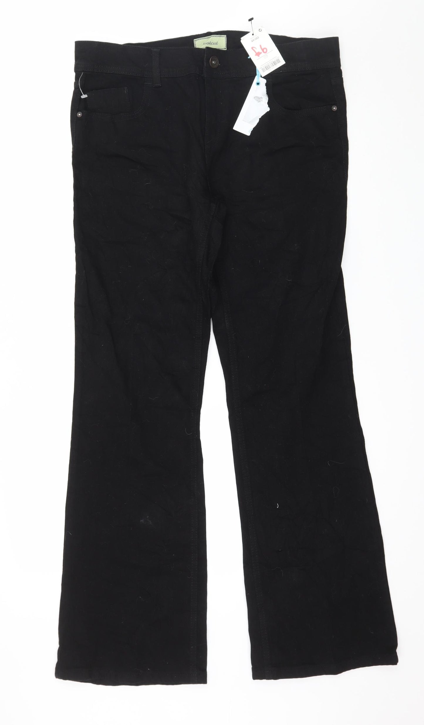 NEXT Womens Black  Denim Bootcut Jeans Size 16 L32 in