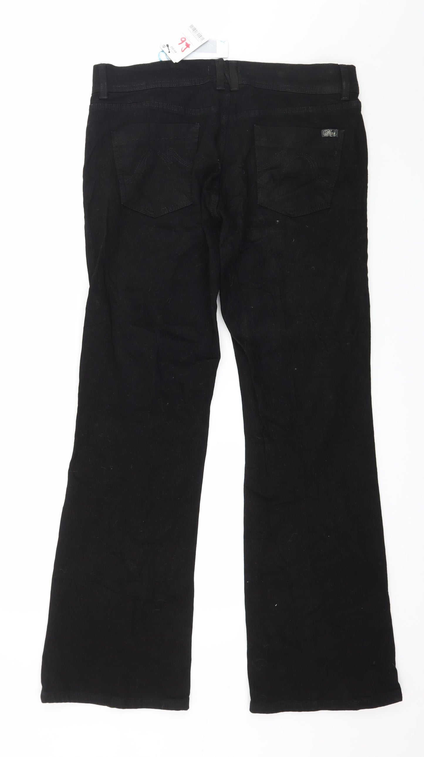 NEXT Womens Black  Denim Bootcut Jeans Size 16 L32 in