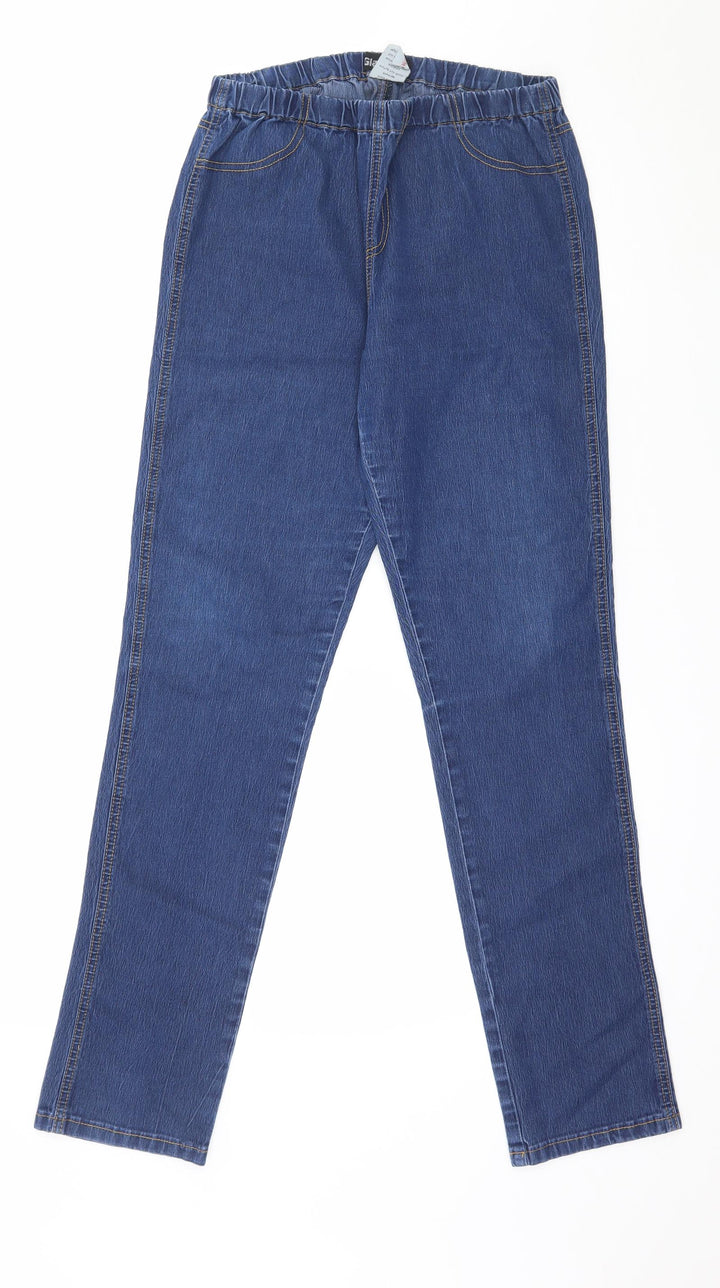 Glamourous Womens Blue Denim Jegging Jeans Size L L29 in