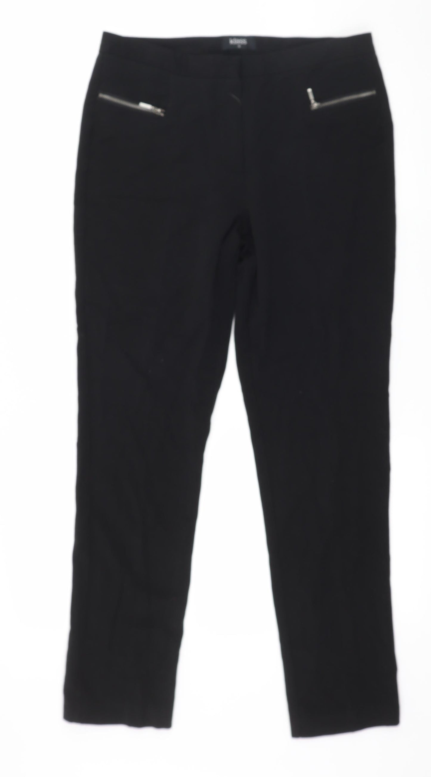 Klass Womens Black   Trousers  Size 10 L28 in