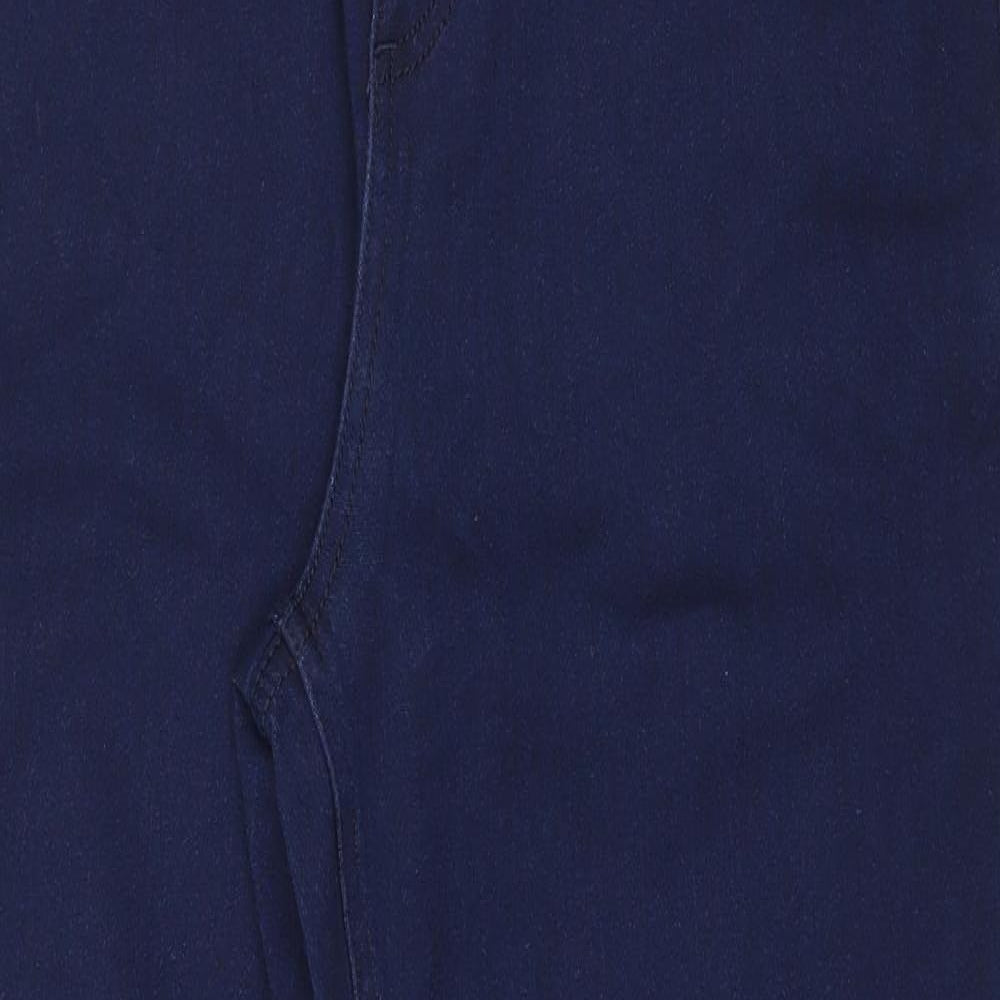 Marks and Spencer Womens Blue  Denim Straight Jeans Size 14 L28 in