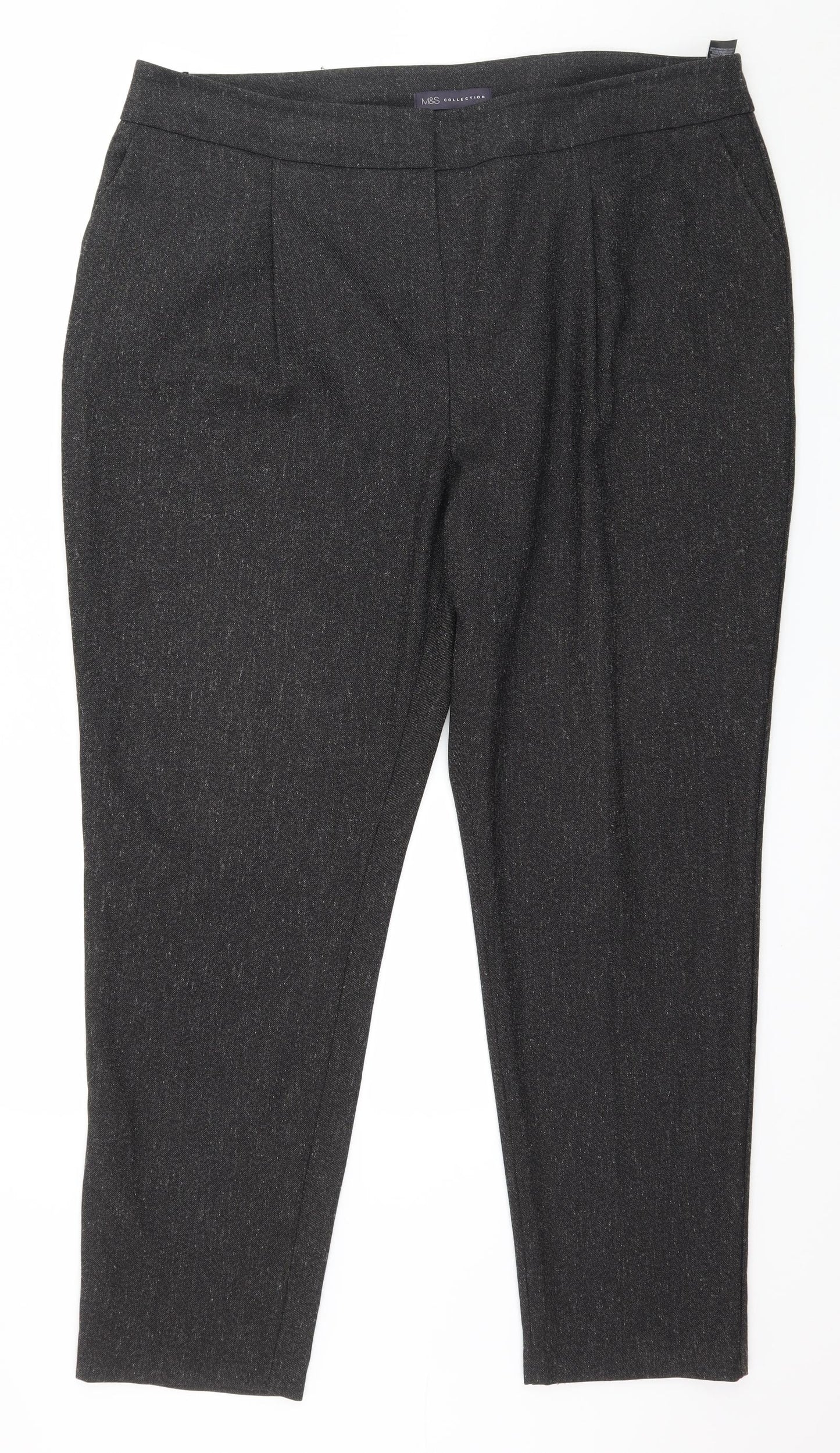 Marks and Spencer Womens Brown   Trousers  Size 18 L29 in