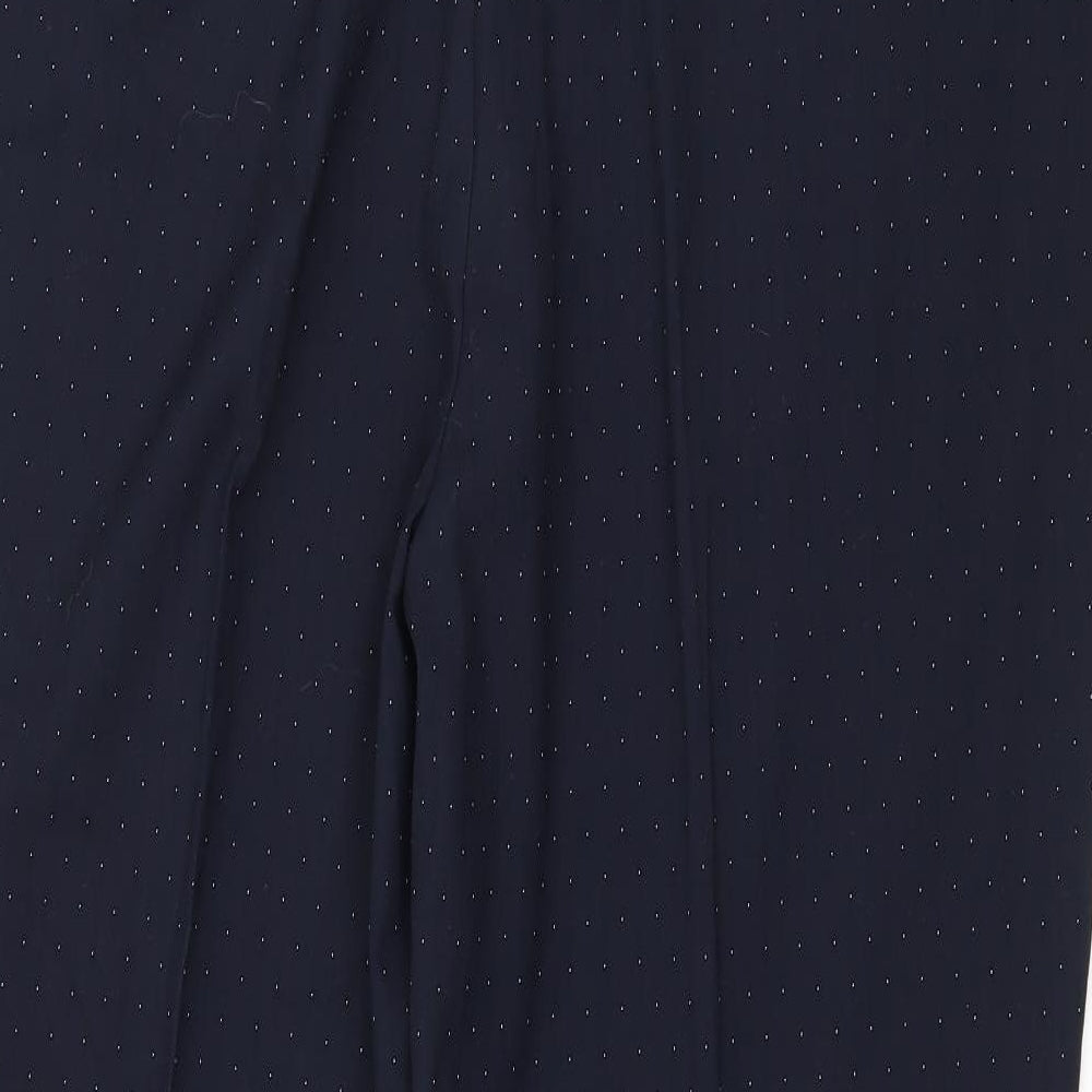 NEXT Womens Blue Polka Dot  Trousers  Size 18 L25 in