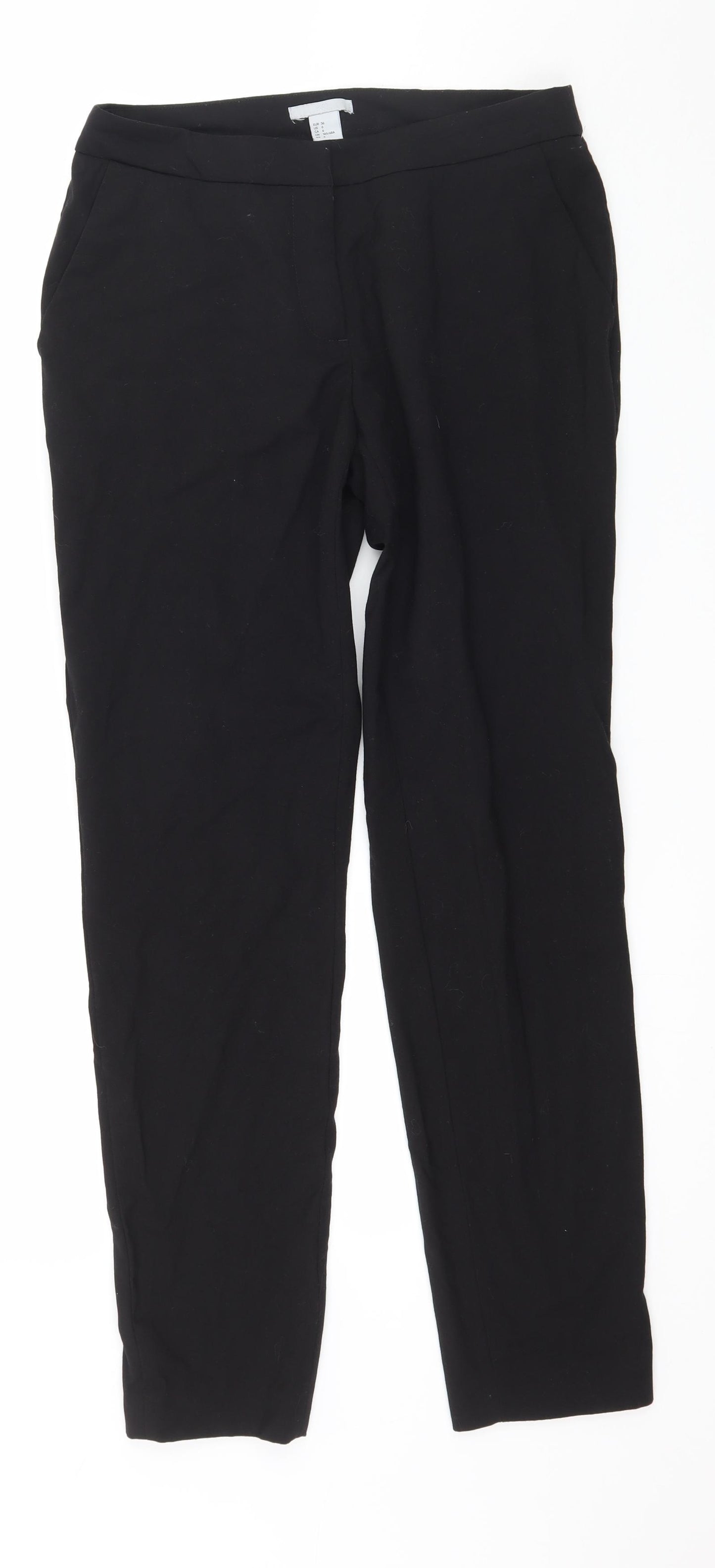 H&M Womens Black   Trousers  Size 8 L29 in