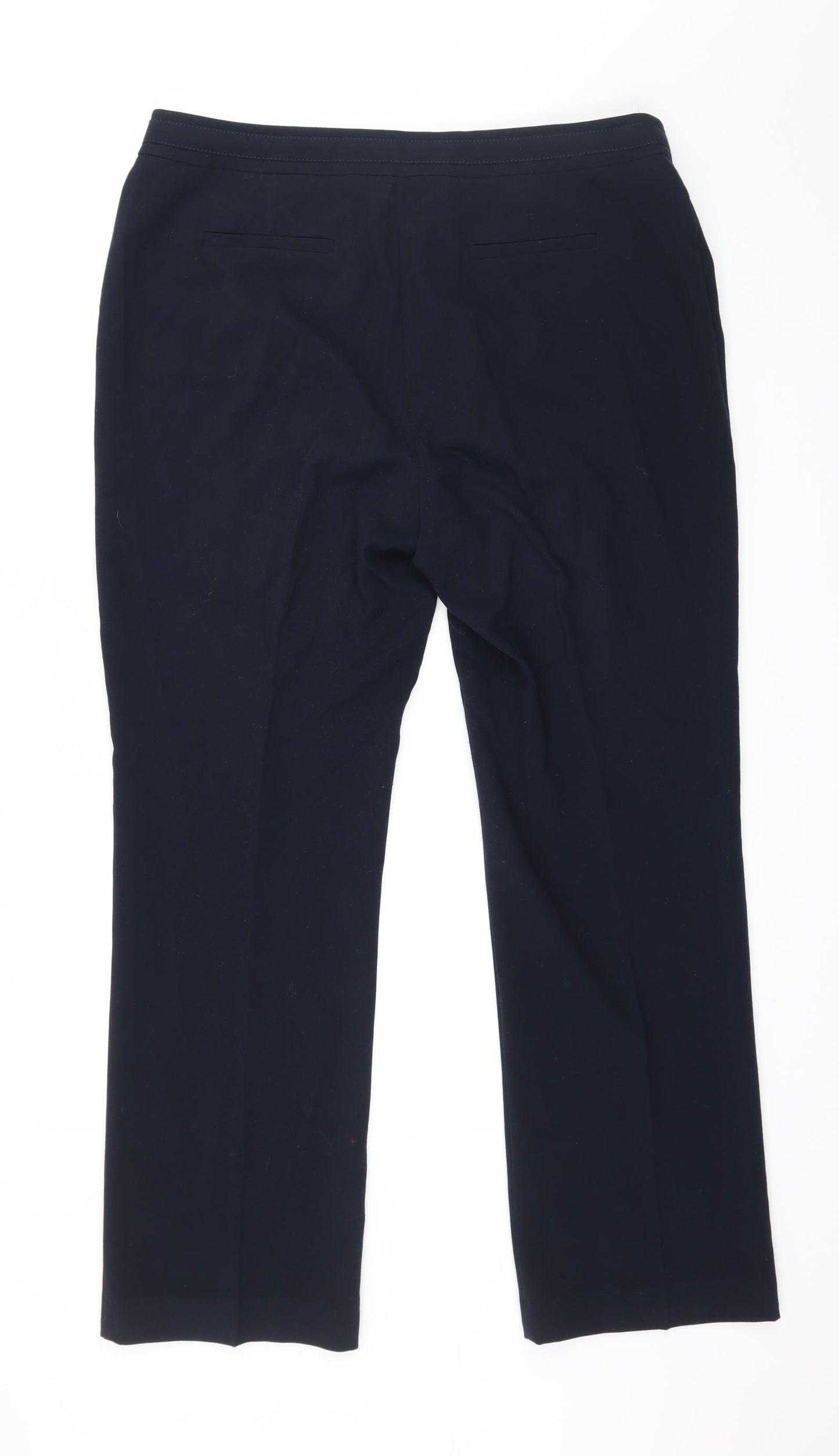 M&Co Womens Blue   Trousers  Size 14 L29 in