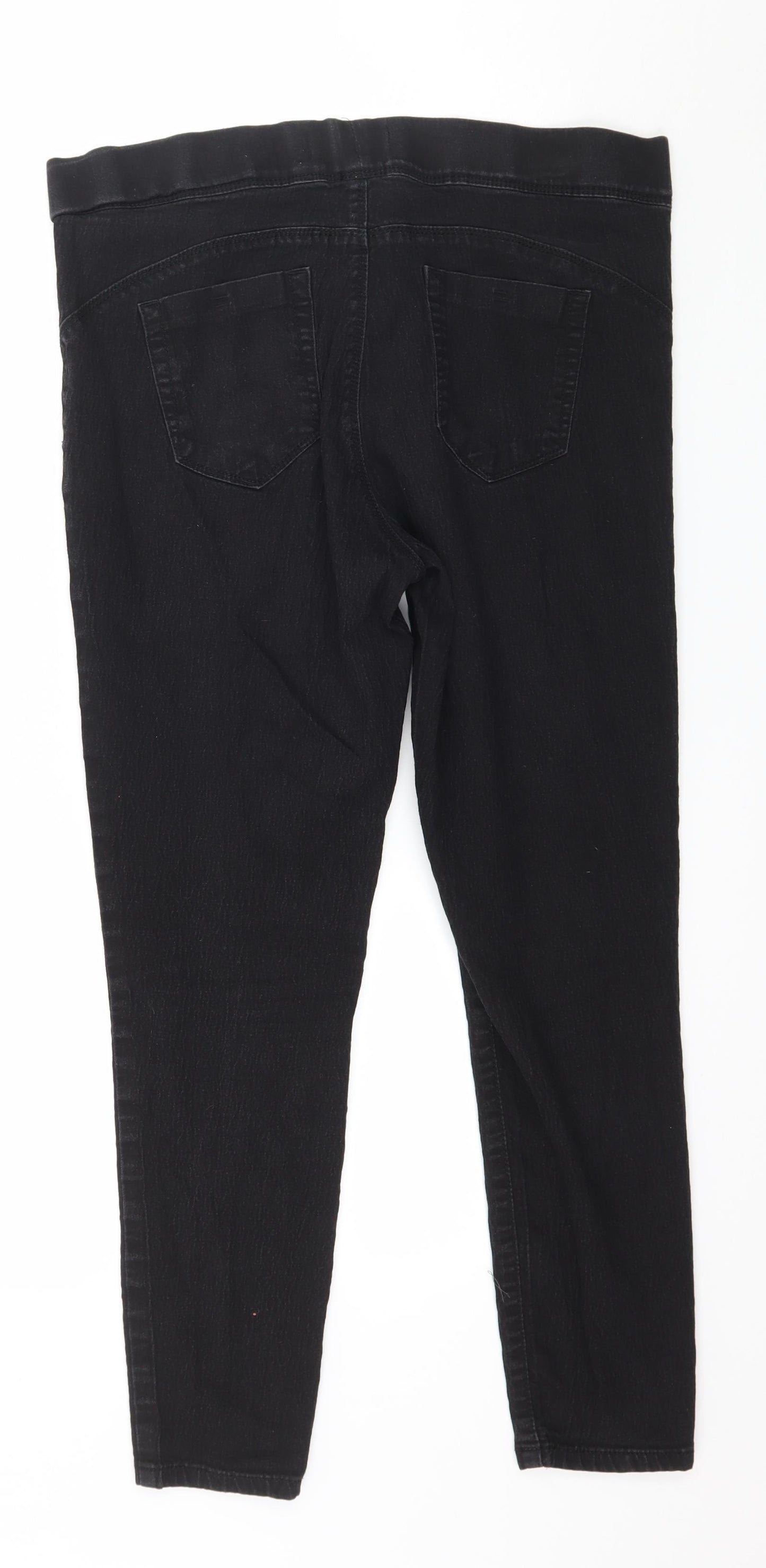 Denim & Co. Womens Grey  Denim Jegging Jeans Size 16 L27 in