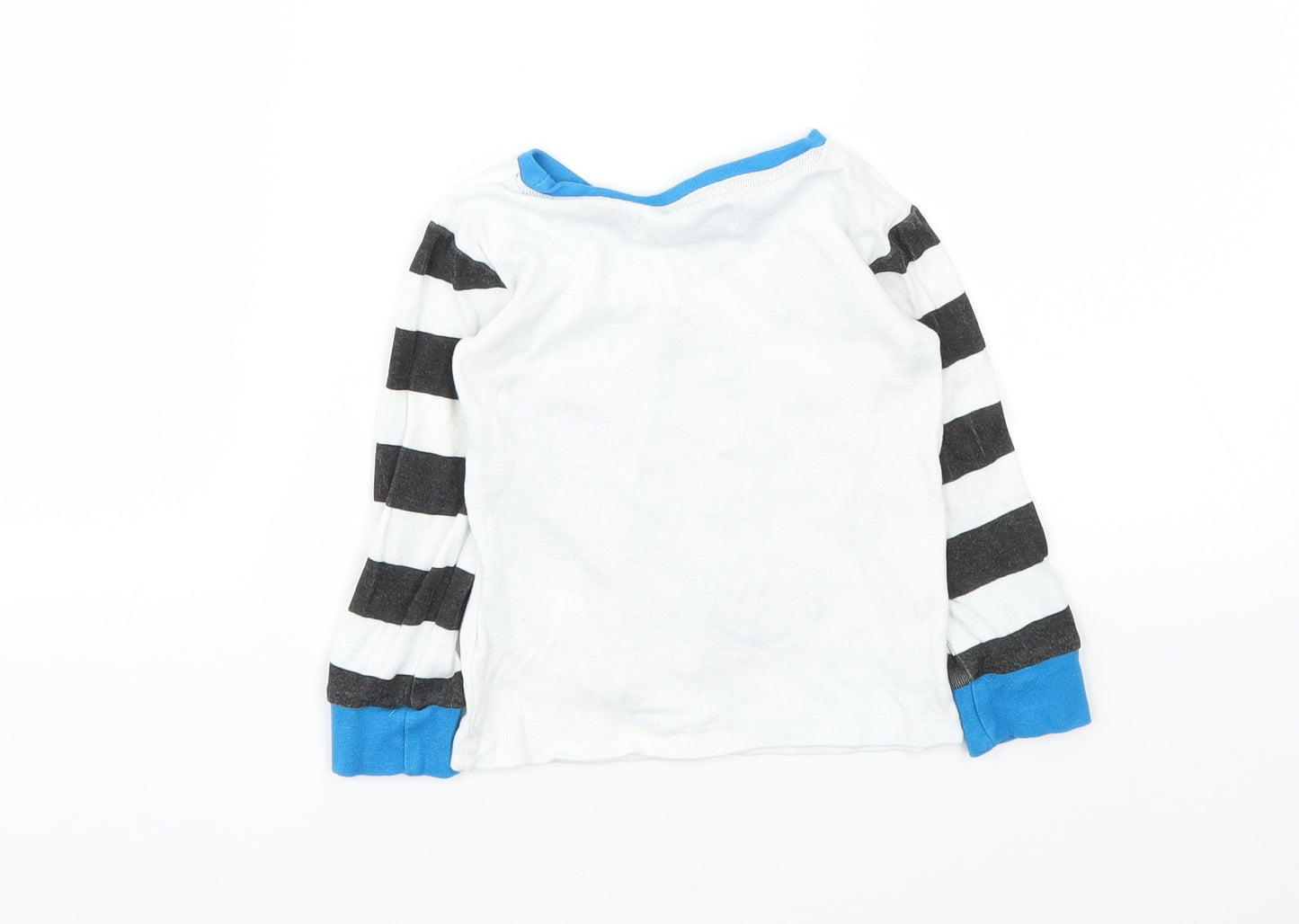 Minoti Boys White Animal Print  Basic T-Shirt Size 18-24 Months