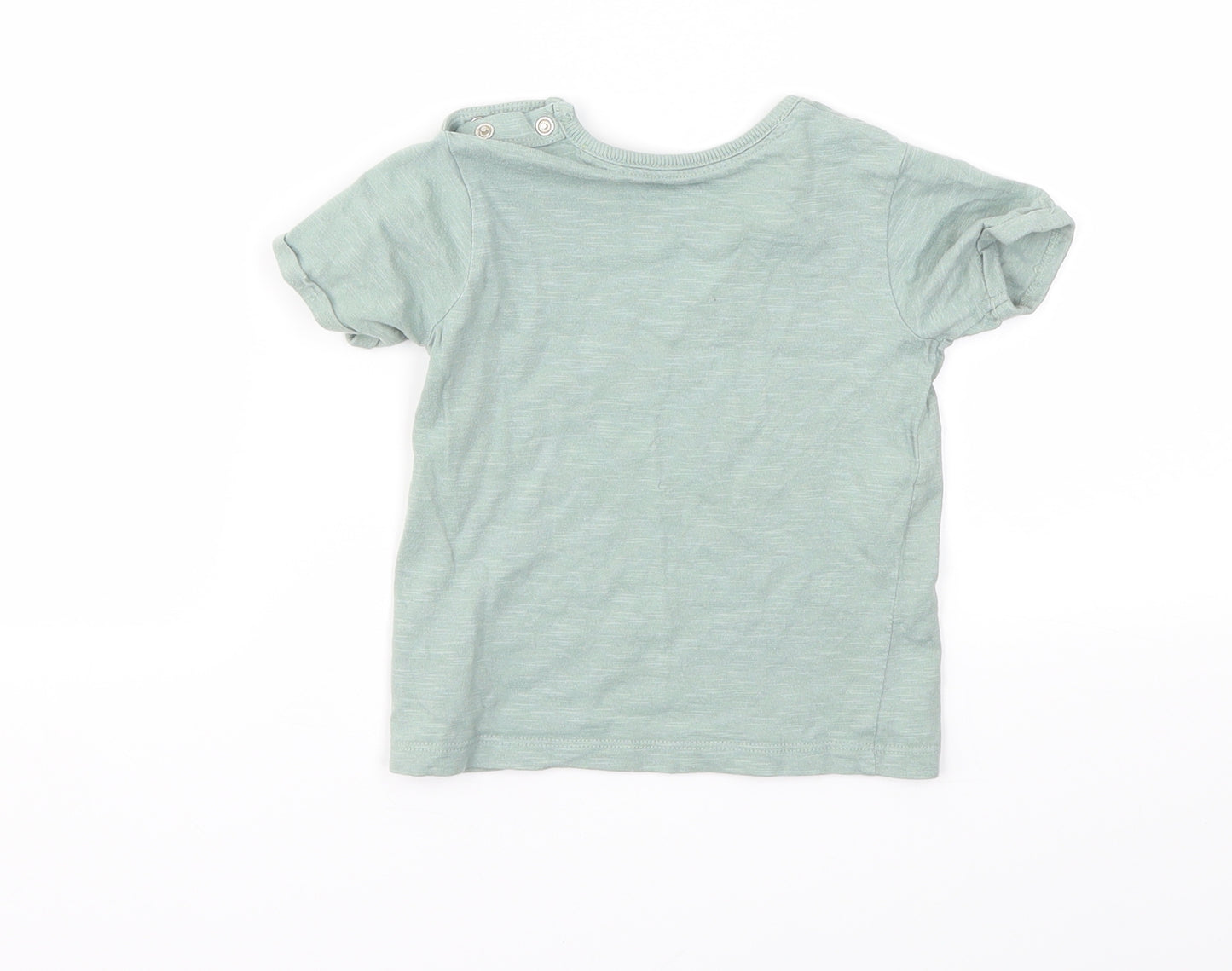 George Boys Green Animal Print  Basic T-Shirt Size 9-12 Months