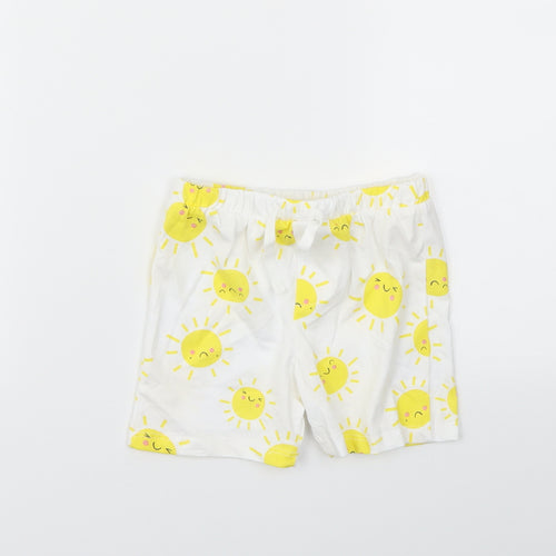 F&F Boys Yellow Animal Print  Capri Leggings Size 9-12 Months