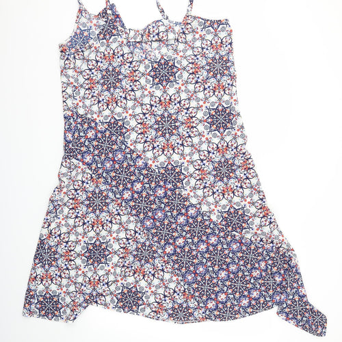 TU Womens Blue Floral  Fit & Flare  Size 18