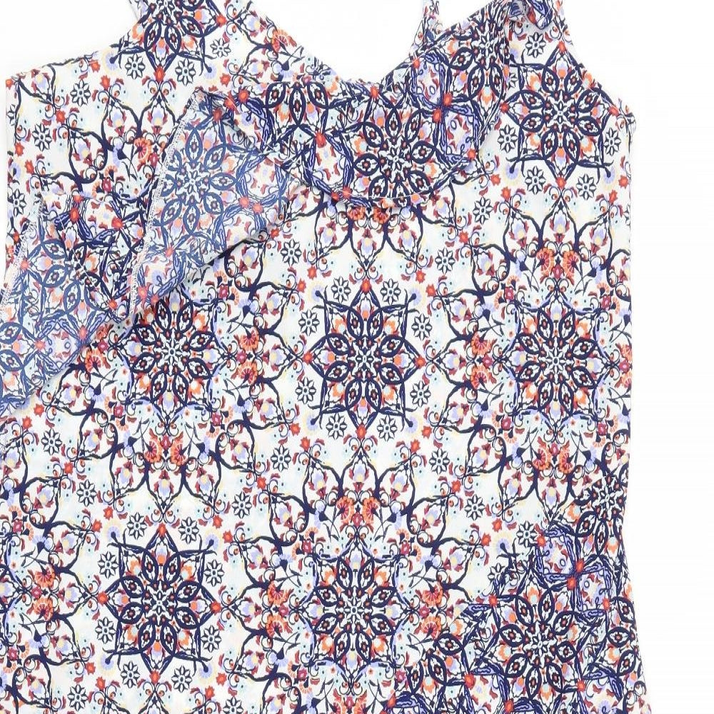 TU Womens Blue Floral  Fit & Flare  Size 18