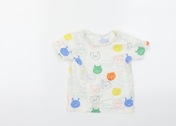 George Boys Multicoloured Animal Print Camisole T-Shirt Size 9-12 Months