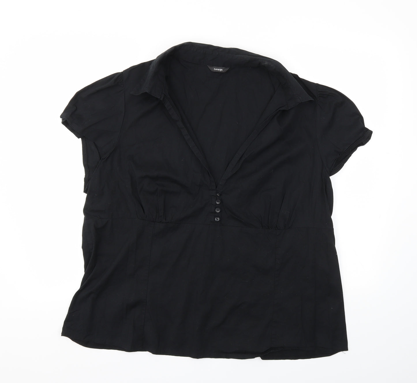 George Womens Black   Basic T-Shirt Size 24