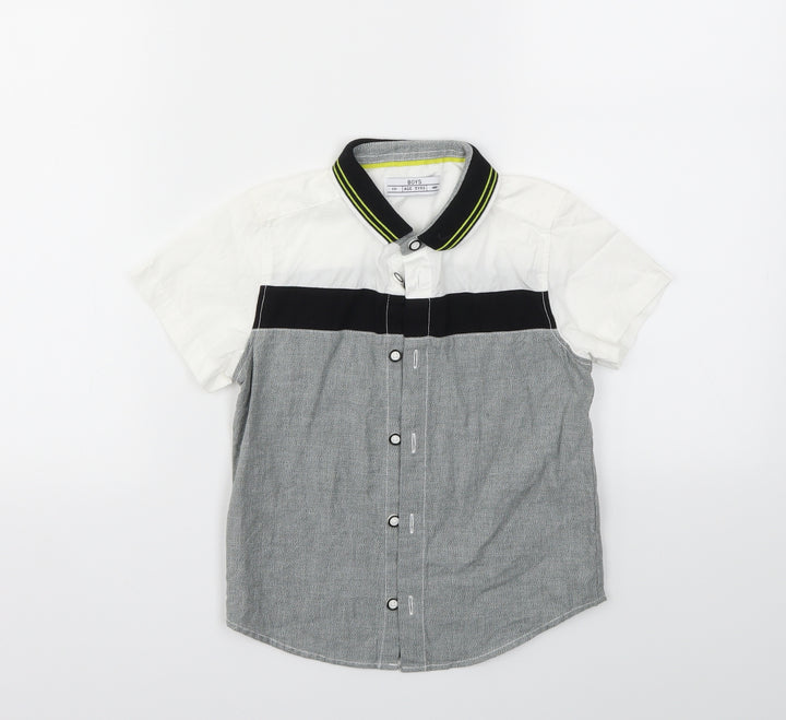 Matalan Boys Grey Basic T-Shirt Size 5 Years