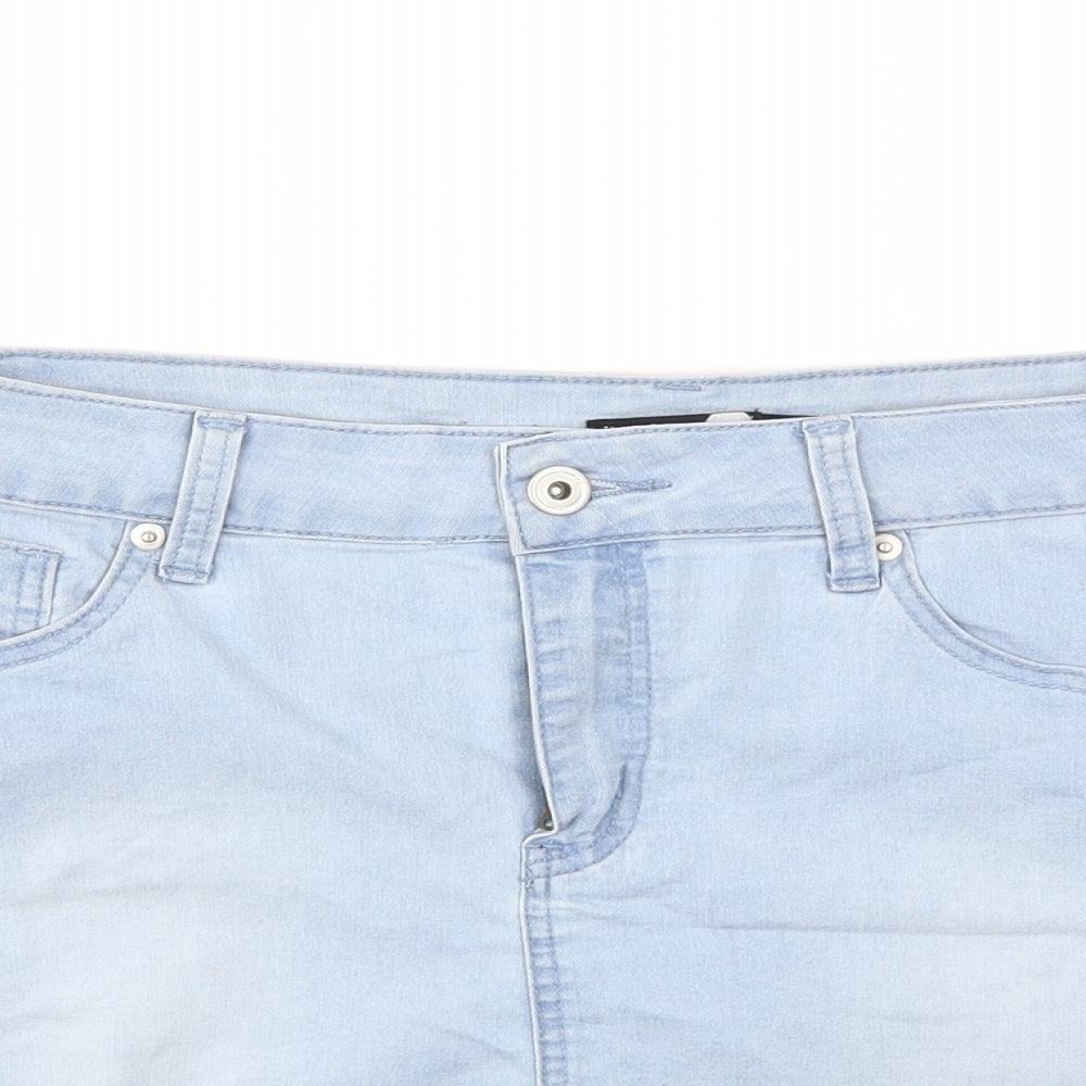 Boohoo Womens Blue   A-Line Skirt Size 12