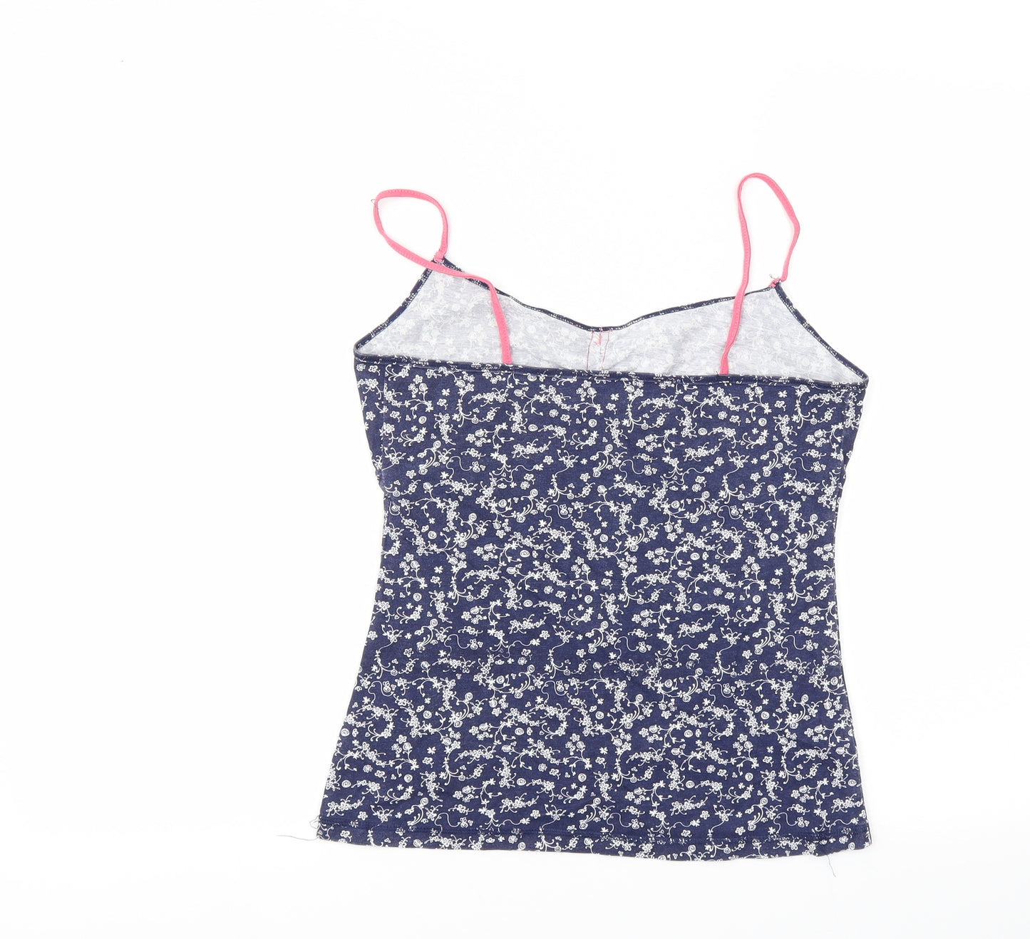 George Womens Blue Floral  Basic T-Shirt Size 10