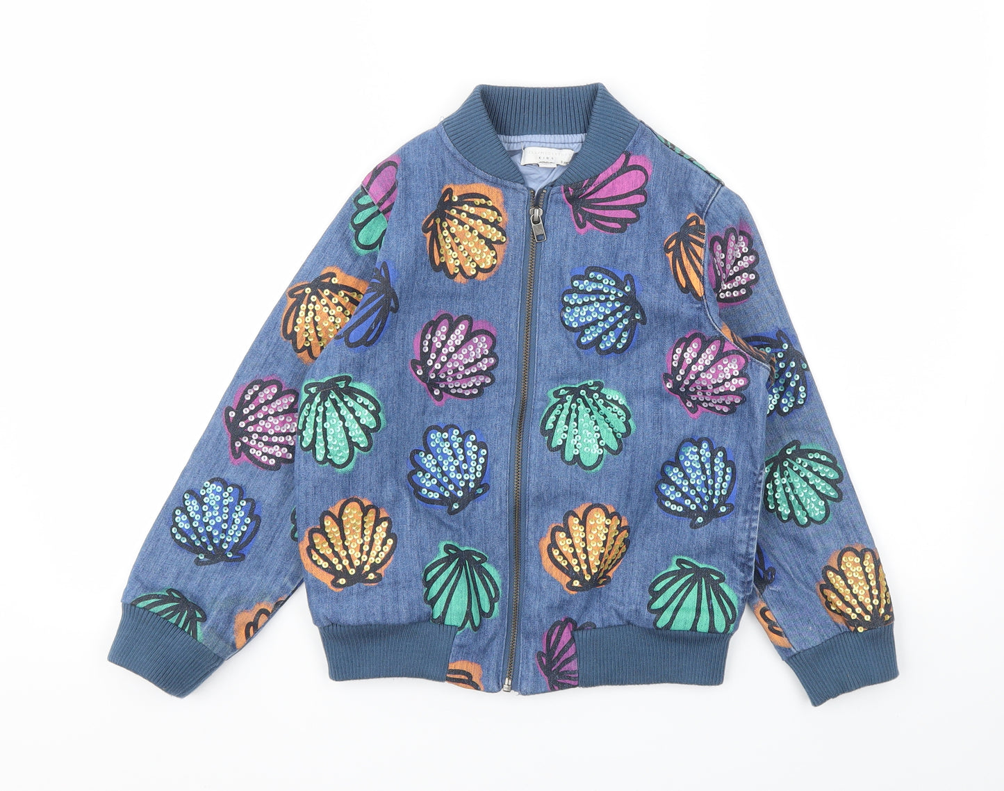 Stella McCartney Girls Blue   Basic Jacket Coat Size 8 Years