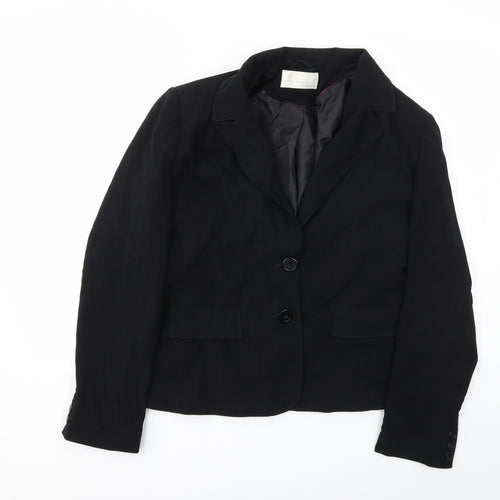 AMARANTO Womens Black   Jacket Blazer Size 16