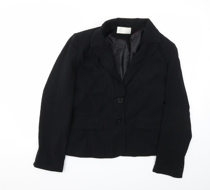 AMARANTO Womens Black Jacket Blazer Size 16