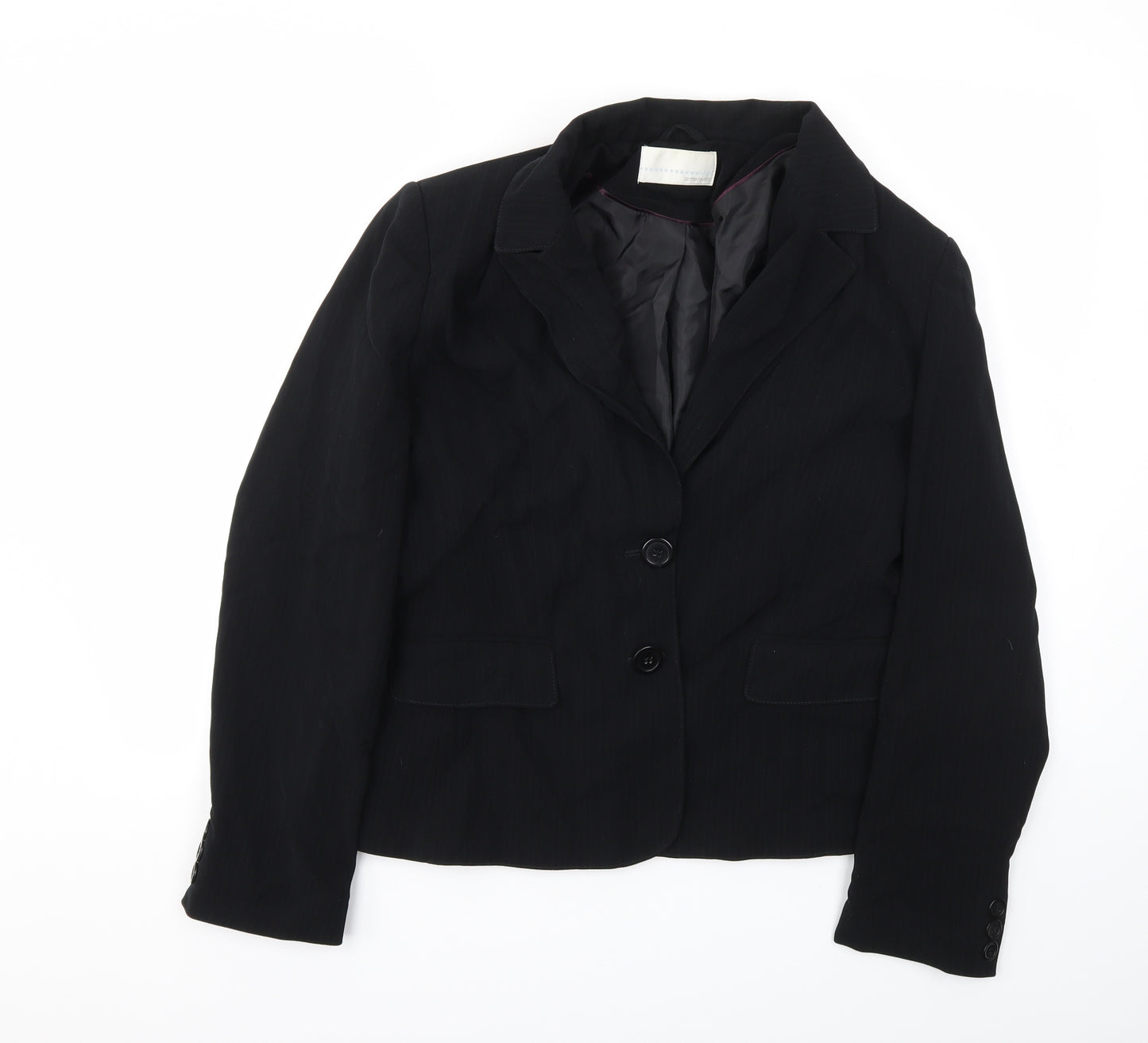 AMARANTO Womens Black   Jacket Blazer Size 16